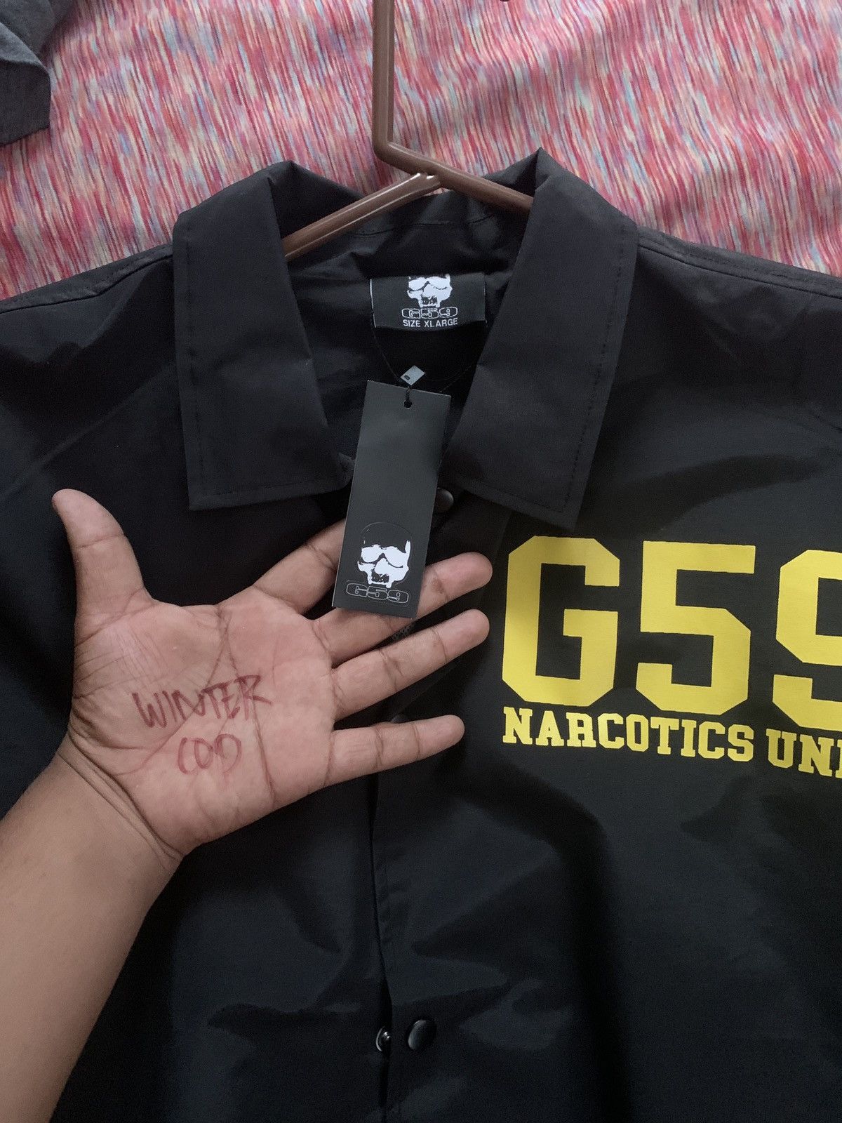 image of Ftp Narcotics Jacket in Black, Men's (Size XL)
