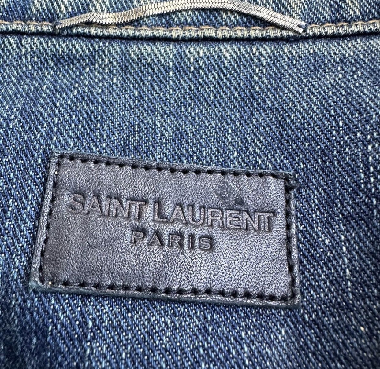 Saint Laurent Paris × Yves Saint Laurent SAINT LAURENT limited edition shark denim jacket 2412- Size US S / EU 44-46 / 1 - 5 Thumbnail