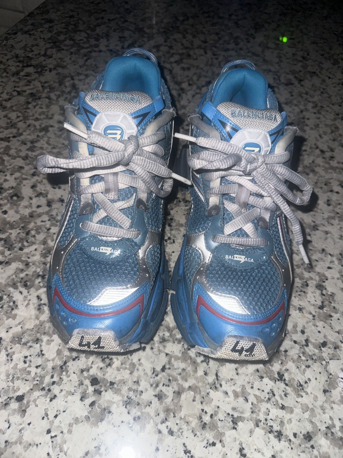 Balenciaga Balenciaga Runner - Marathon Blue/Silver Size US 8 / EU 41 - 2 Thumbnail