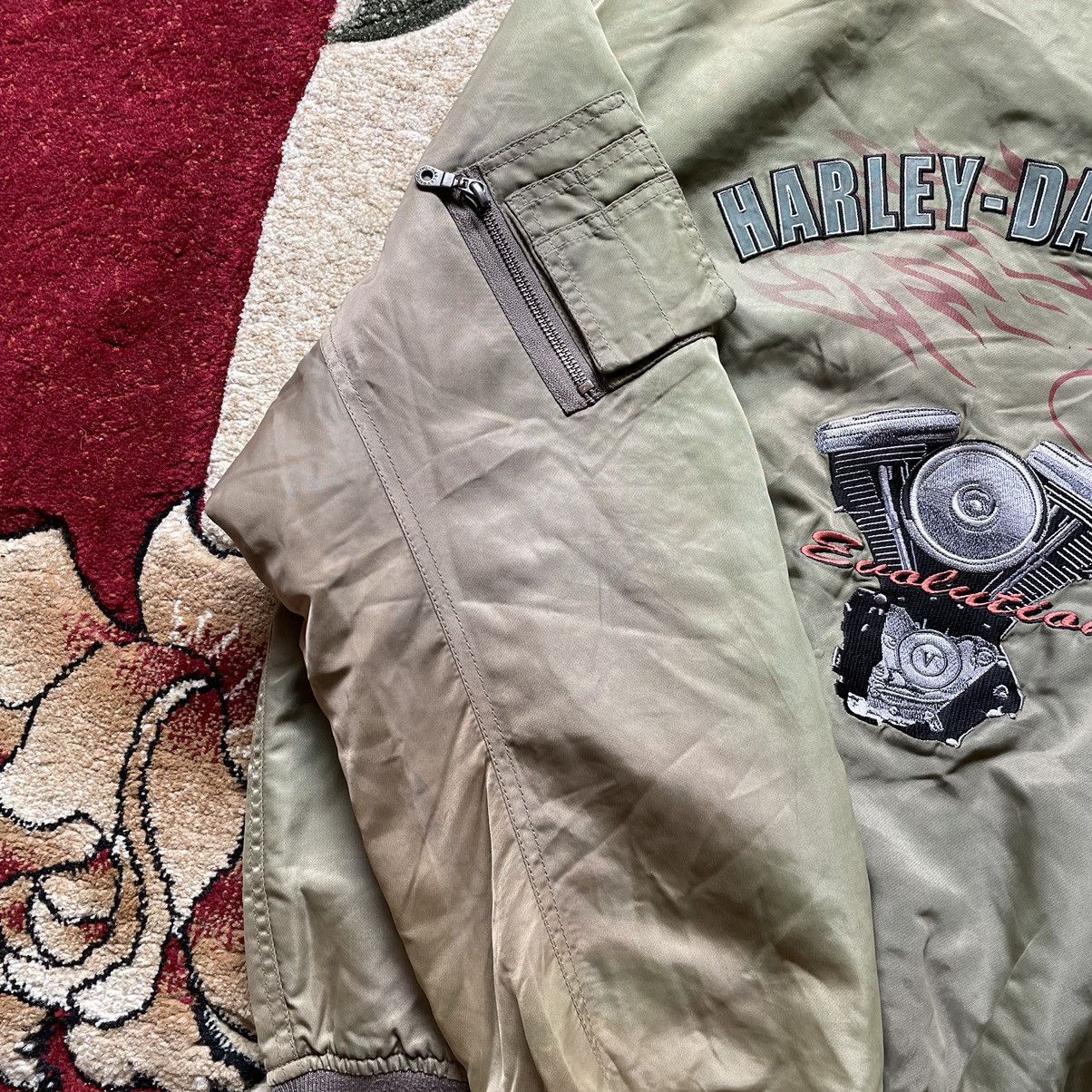 Harley Davidson × Vintage Vintage 90s Harley Davidson Bomber Jacket Size US L / EU 52-54 / 3 - 8 Thumbnail