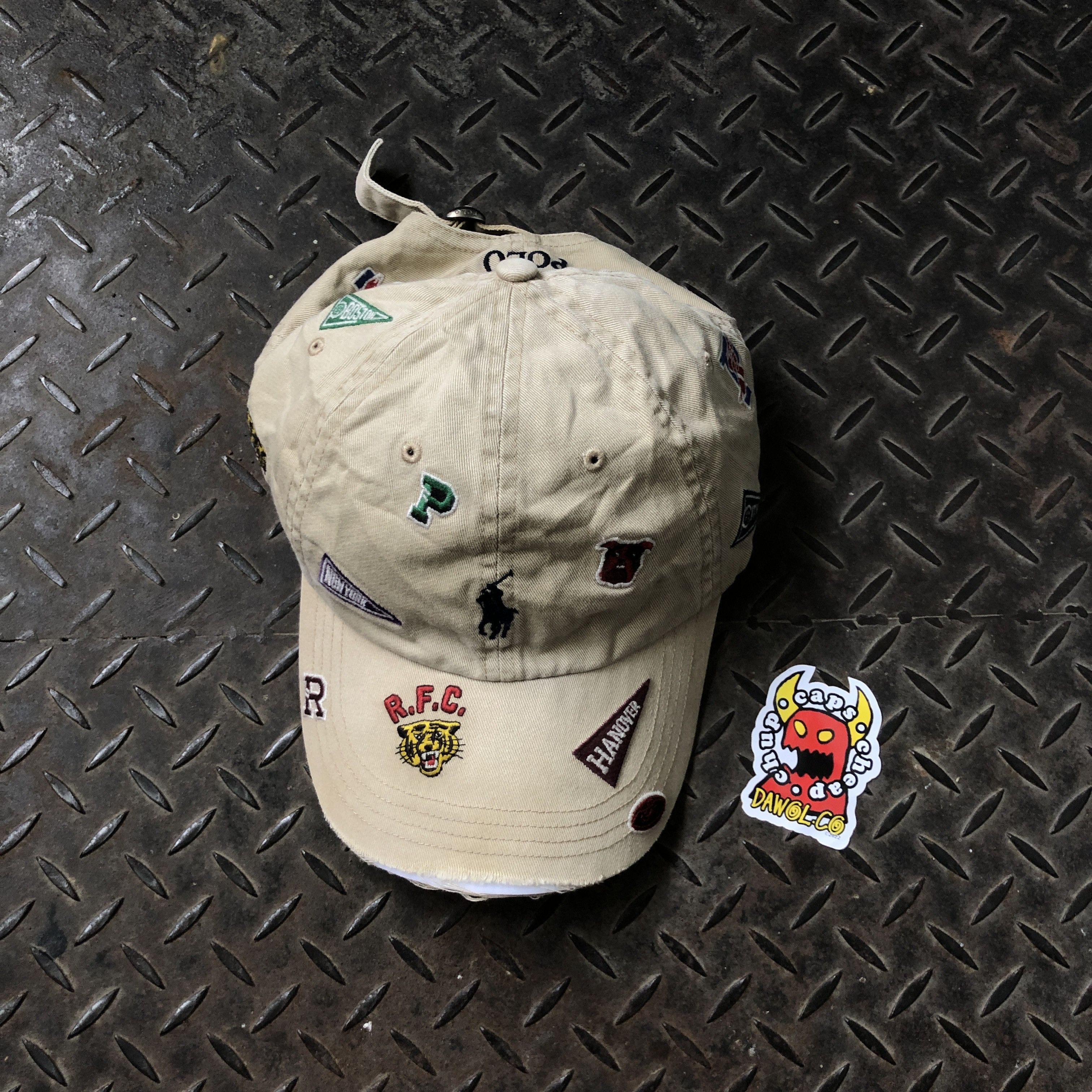 Polo Ralph Lauren 🔥RARE Vintage Polo Ralph Lauren Varsity Letterman Flag Hat Size ONE SIZE - 1 Thumbnail