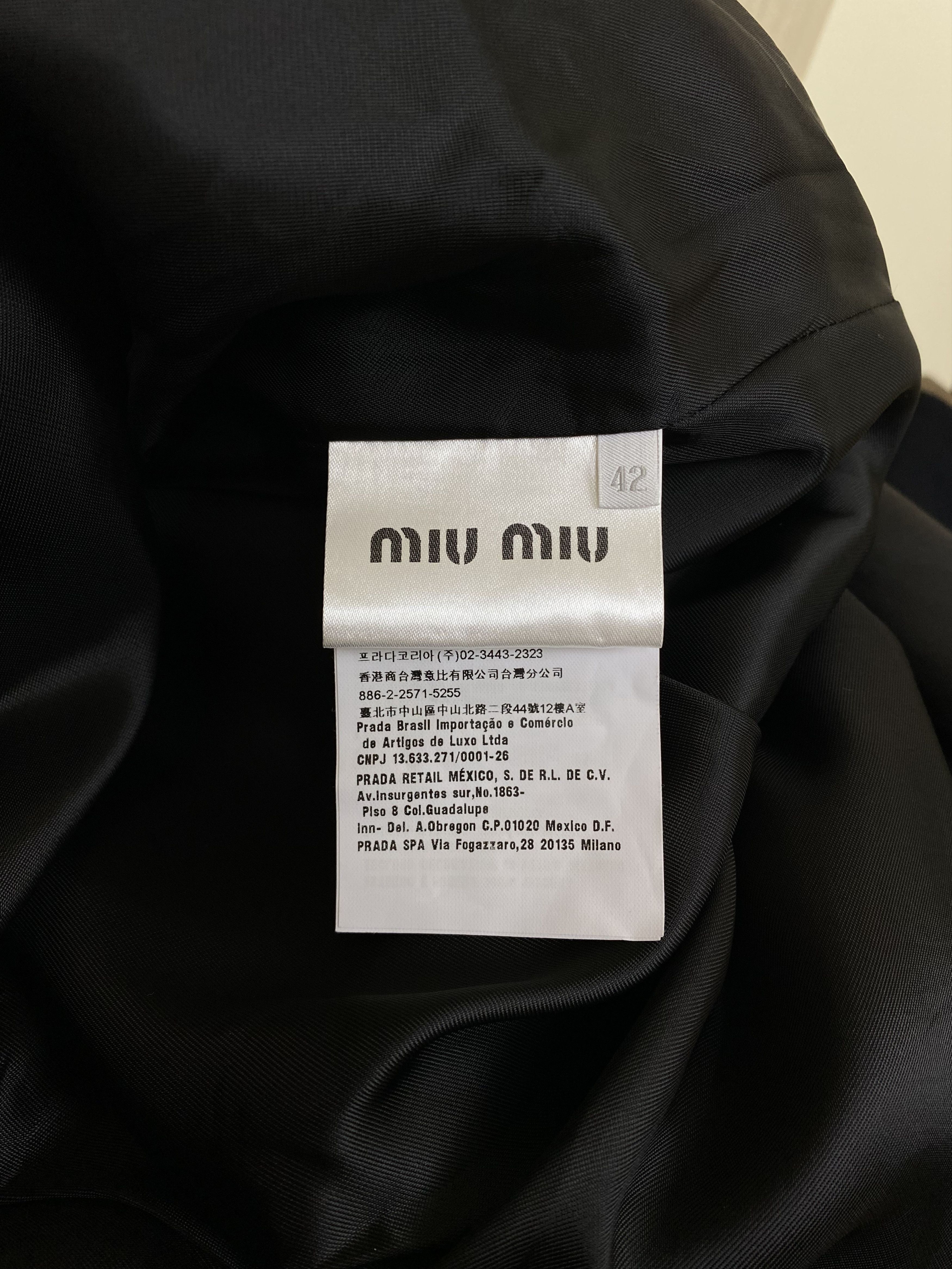 Miu Miu Miu Miu Coat With buttons decorated with crystals and pearl Size M / US 6-8 / IT 42-44 - 11 Thumbnail