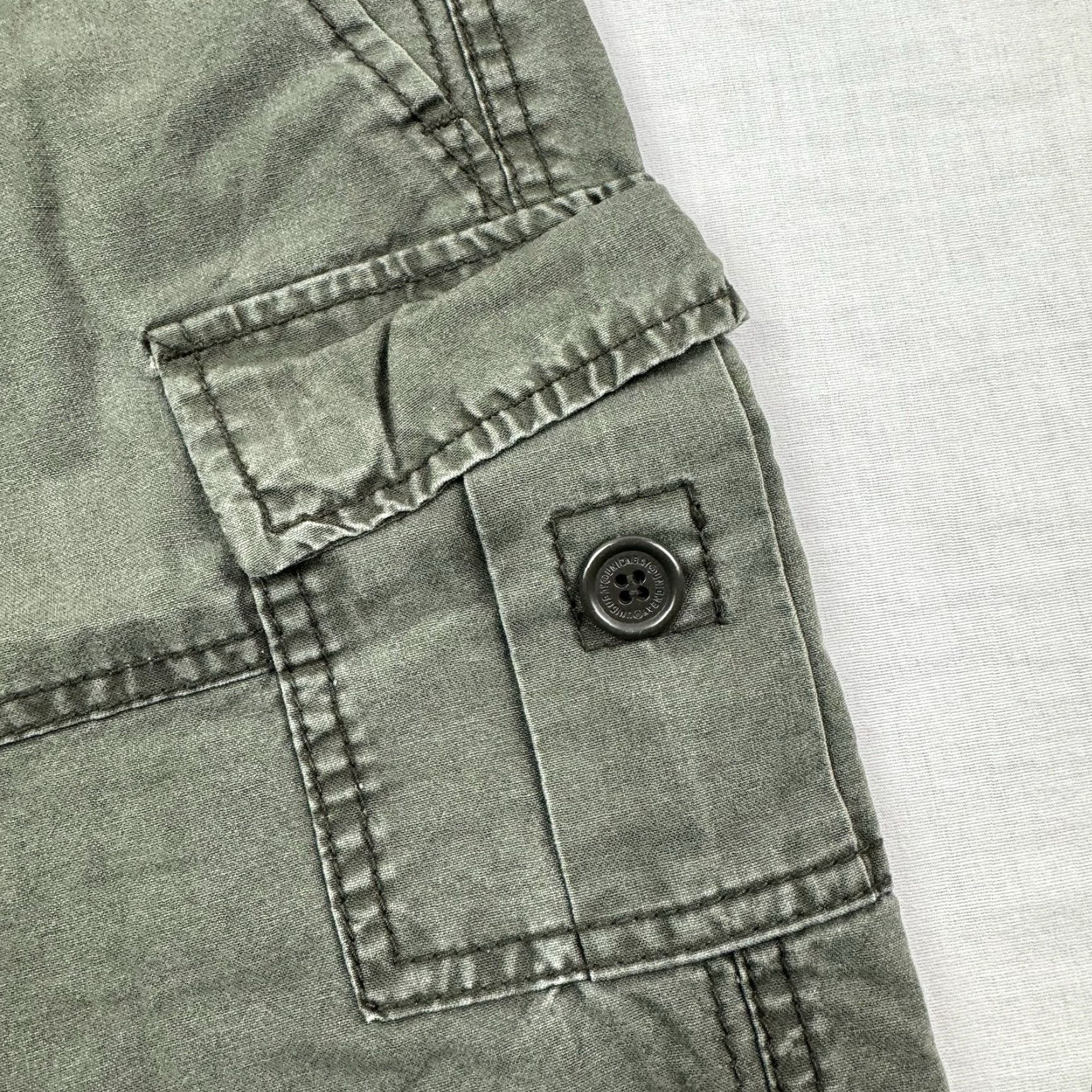 Vintage VINTAGE UNIONBAY Cargo Shorts Womens 11 Green Y2K Grunge Baggy 90s Size 32" / US 10 / IT 46 - 2 Thumbnail