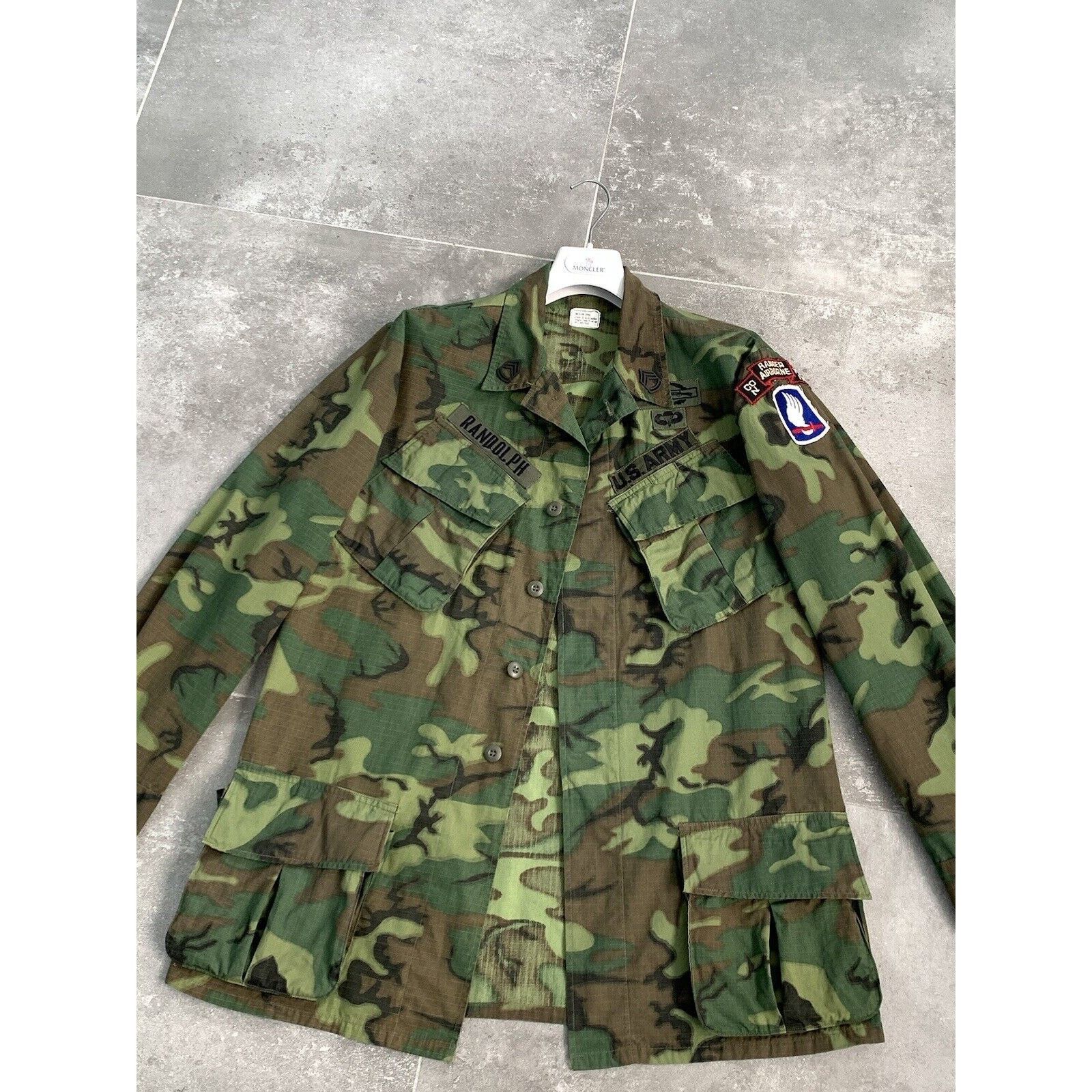 Vintage Mens US ARMY Ranger Airborne 75th Inf VIETNAM WAR Jacket M-L Size US L / EU 52-54 / 3 - 6 Thumbnail