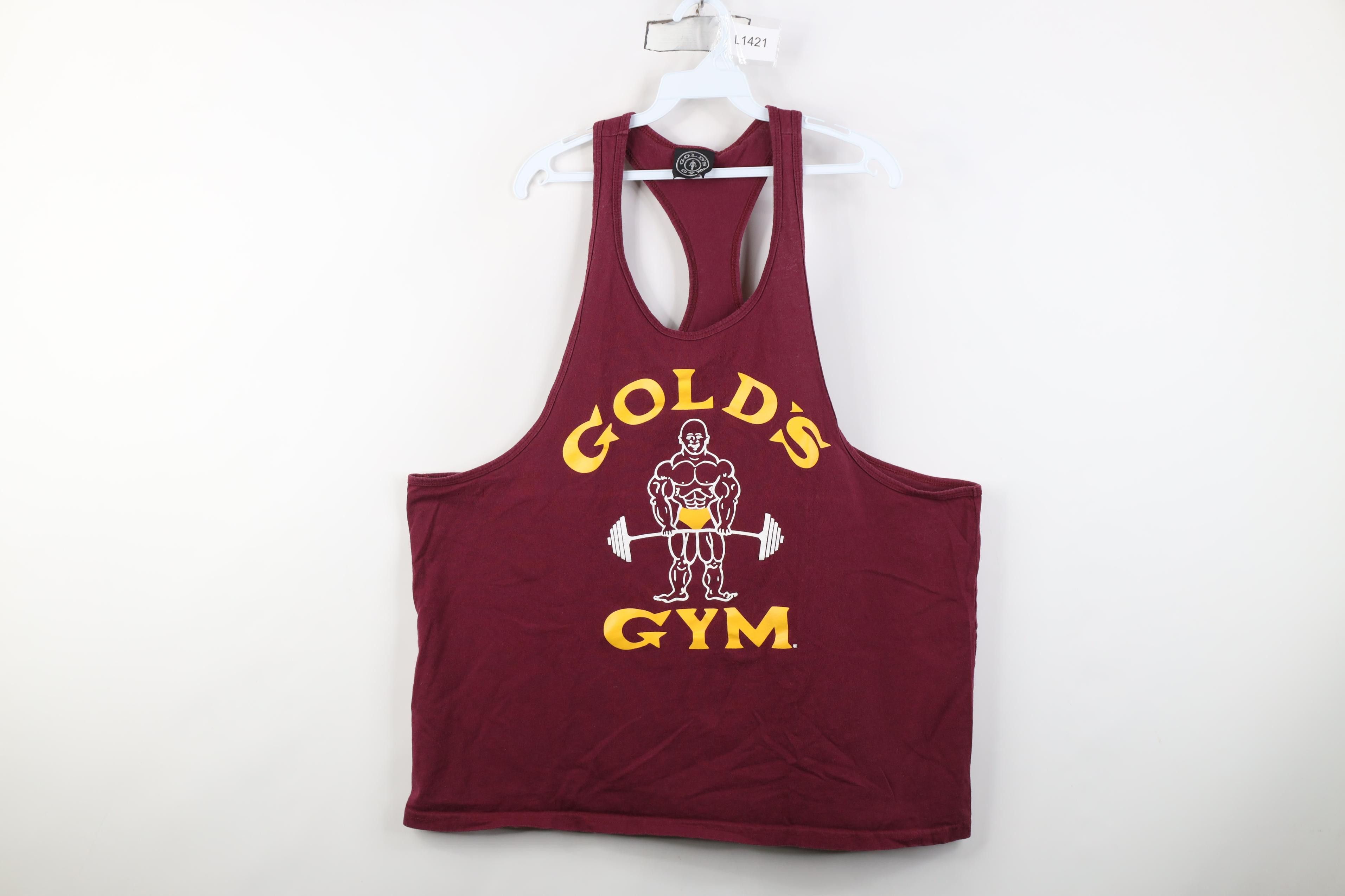 Vintage Vintage 90s Y2K Golds Gym Bodybuilding Gym Tank Top T-Shirt Size US XXL / EU 58 / 5 - 1 Thumbnail
