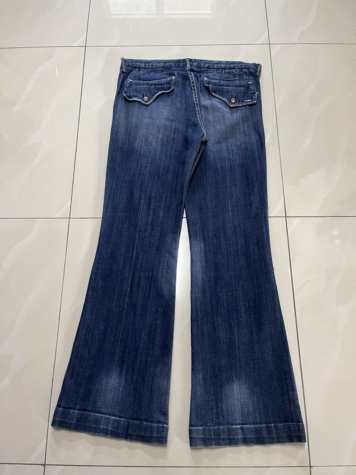 JNCO Flare Jeans Vigoss brand baggy distressed faded wideleg Size US 34 / EU 50 - 10 Thumbnail
