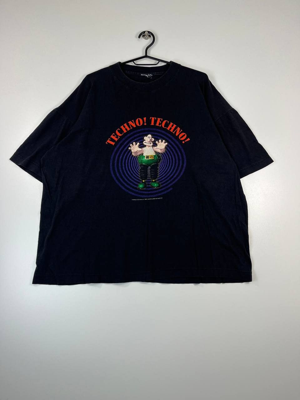 Wallace & Gromit Techno Techno! 1989 Vintage T-Shirt Size XL