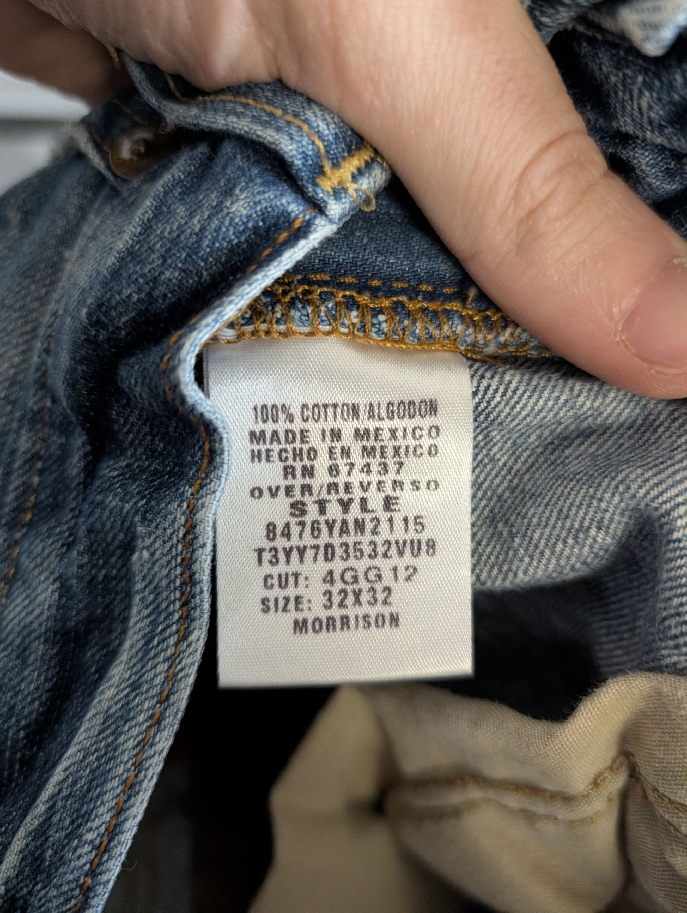 Polo Ralph Lauren Vintage Morrison distressed straight blue denim jeans Size US 32 / EU 48 - 10 Thumbnail