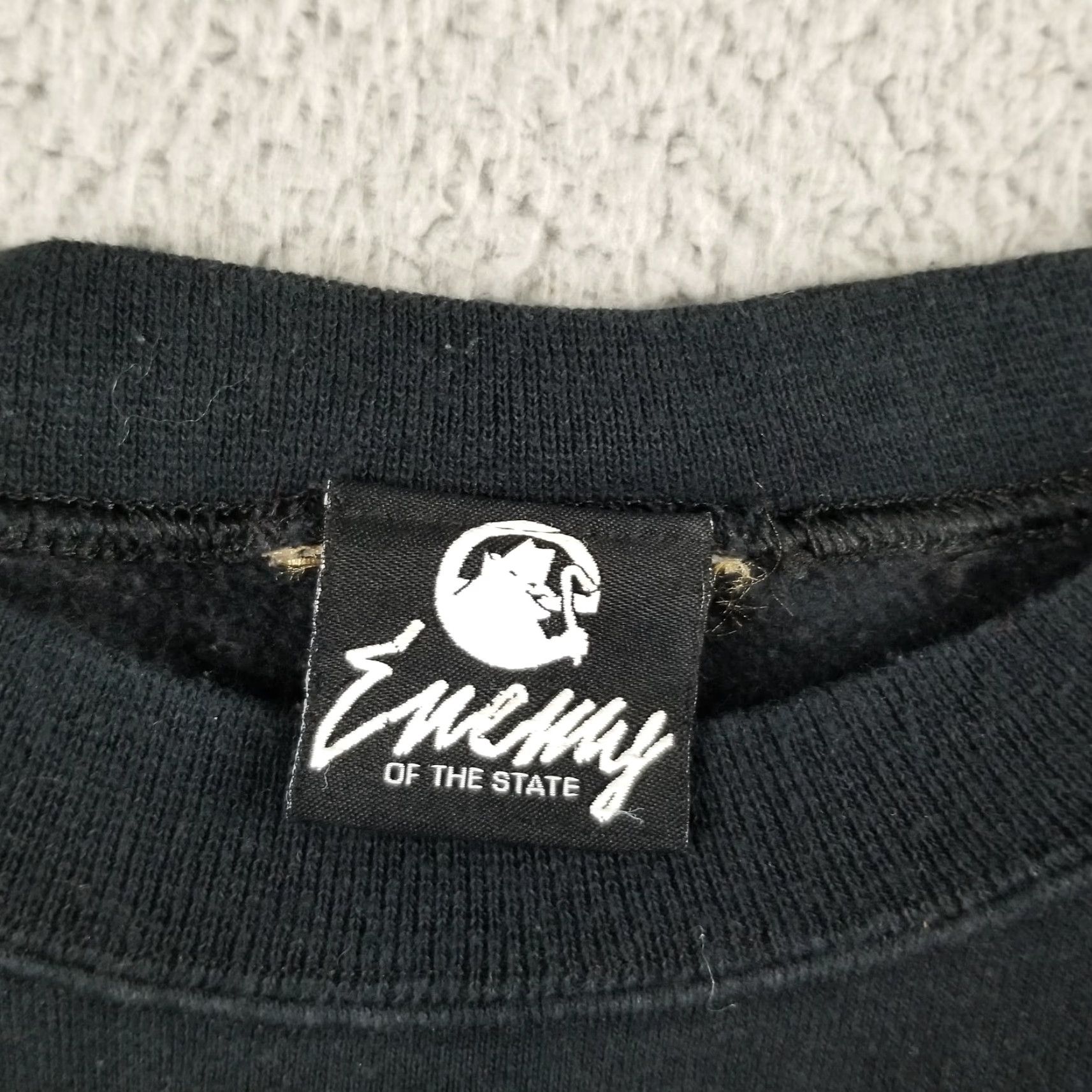 Vintage Vintage Enemy of State EOS Sweatshirt Men Medium Black Crew Neck Pullover 90s Graphic Native Size US M / EU 48-50 / 2 - 4 Thumbnail