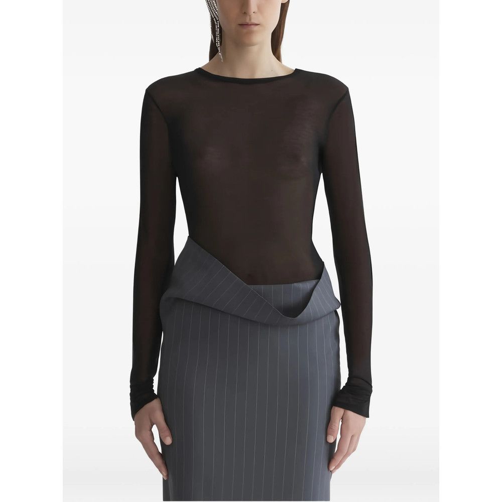 Mugler Mugler BLACK Tops - T-shirts & Jerseys Size XS / US 0-2 / IT 36-38 - 1 Thumbnail