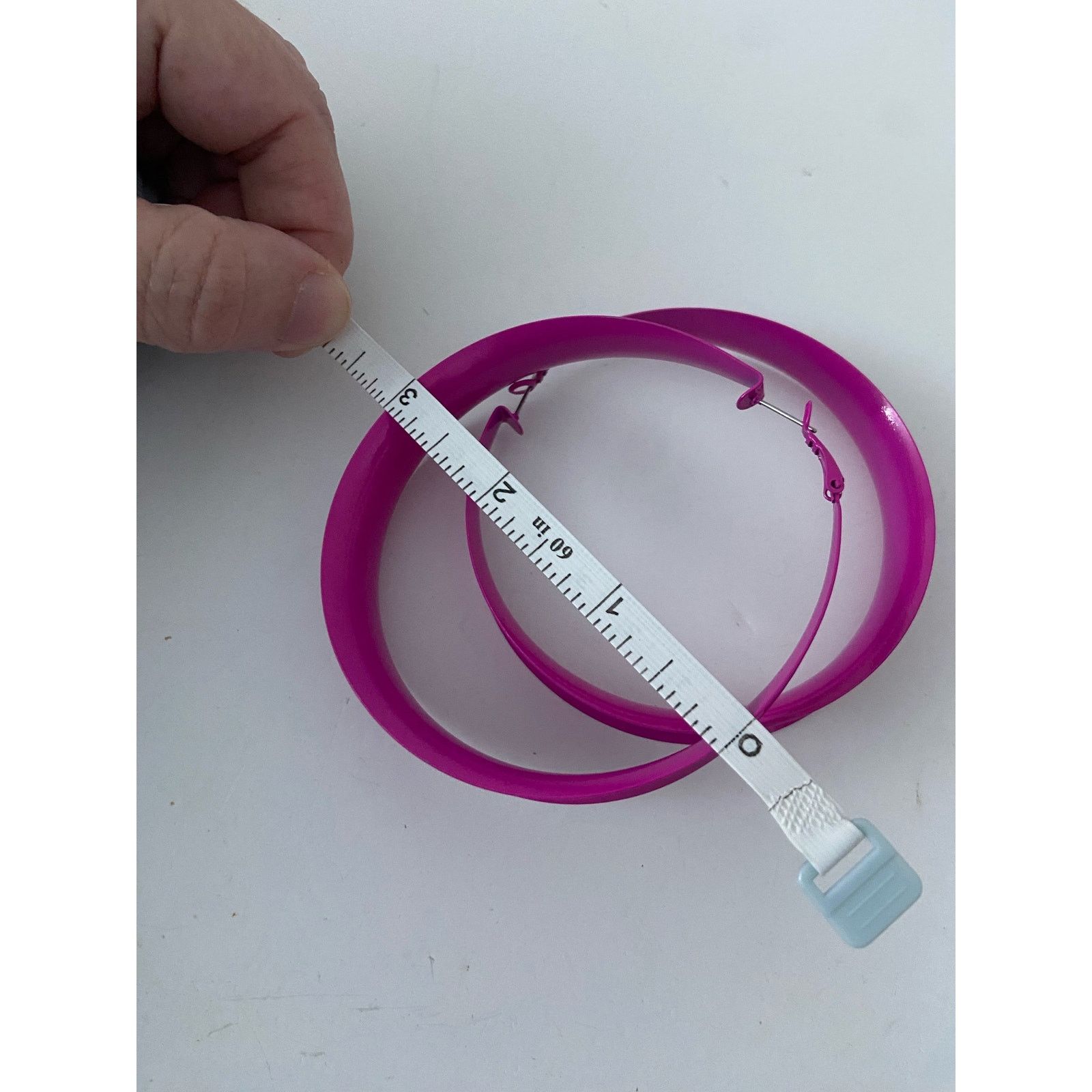 Other Big fuchsia hoop earrings Size ONE SIZE - 4 Thumbnail