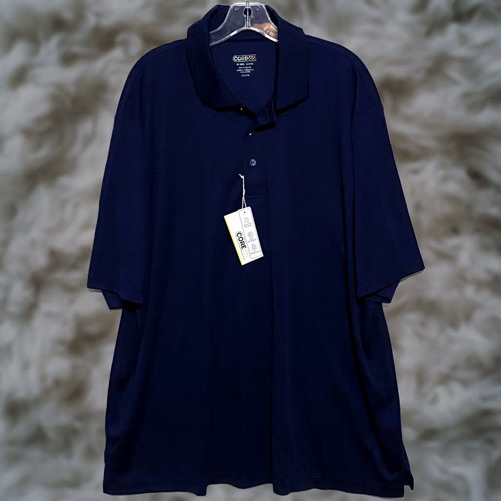 Vintage Core365 Polo Shirt - Blue Mens 3XL - Business Athleisure | New NWT Size US XXL / EU 58 / 5 - 1 Thumbnail