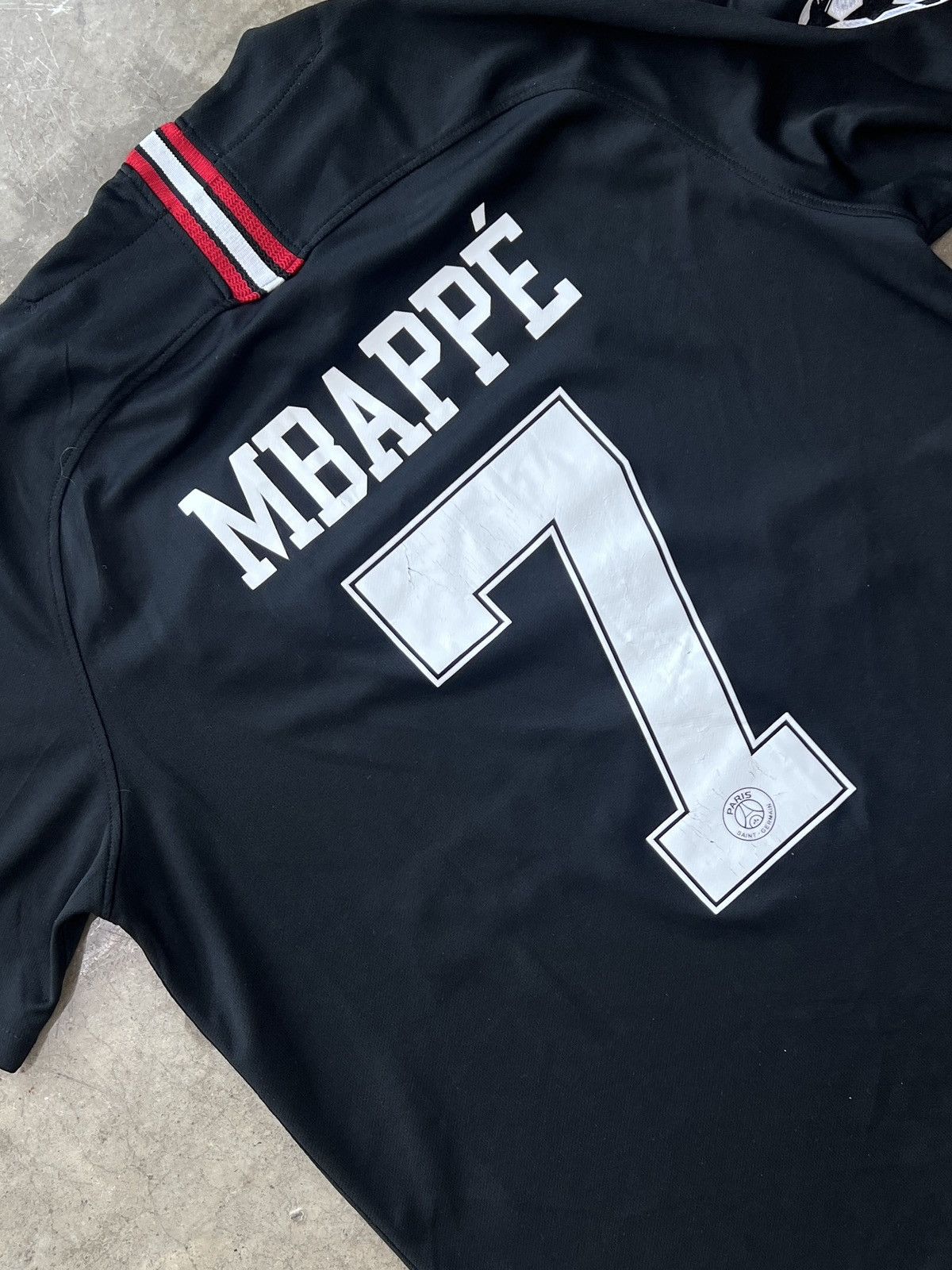 Other PSG Mbappe 7 Paris Fly Emirates Jumpman Jersey Large Size US L / EU 52-54 / 3 - 4 Thumbnail