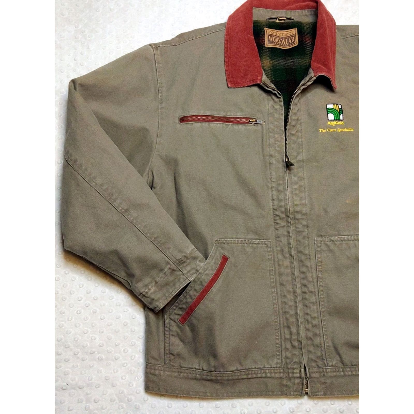 Vintage Swingster Jacket XL Workwear Cotton Canvas Grey Vintage Mens Coat Short Zip Hooded Pockets Clothing USA 90s Retro Utility Jacket Size US XL / EU 56 / 4 - 3 Thumbnail