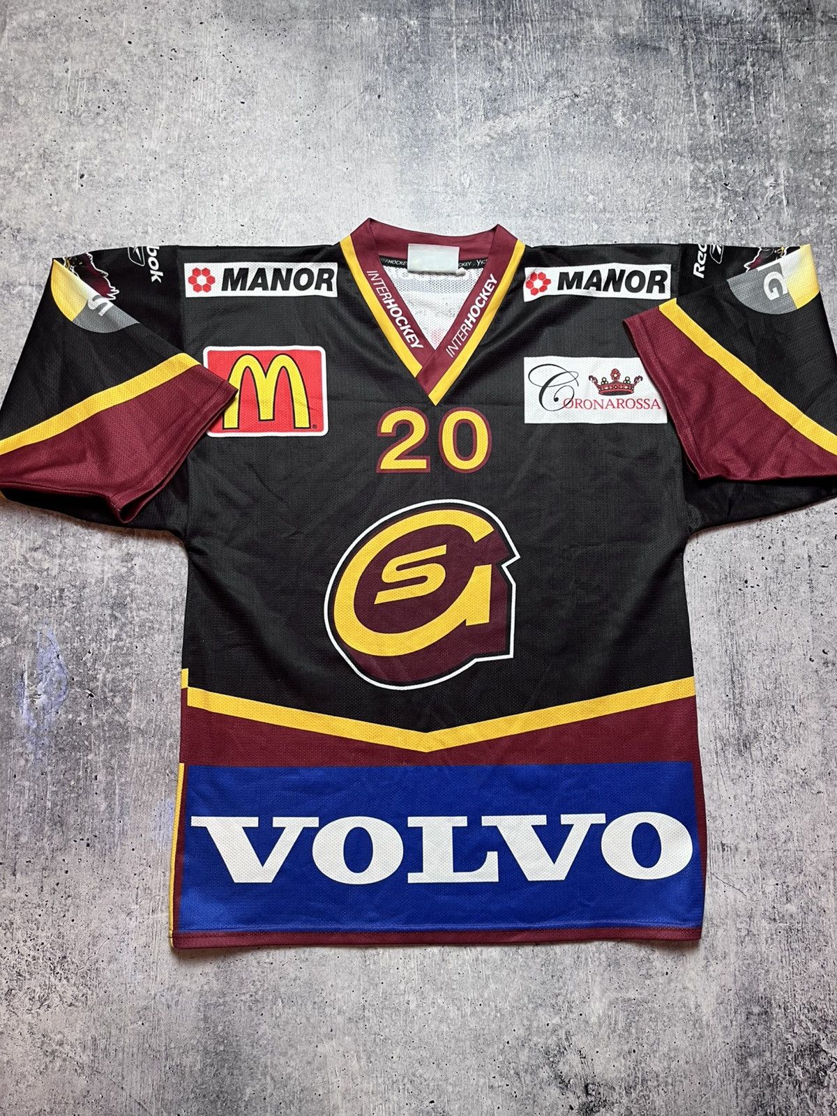 Vintage GENEVE SERVETTE SIGNED ICE HOCKEY JERSEY#20 PAVONI SIZE XS Size US XS / EU 42 / 0 - 1 Thumbnail