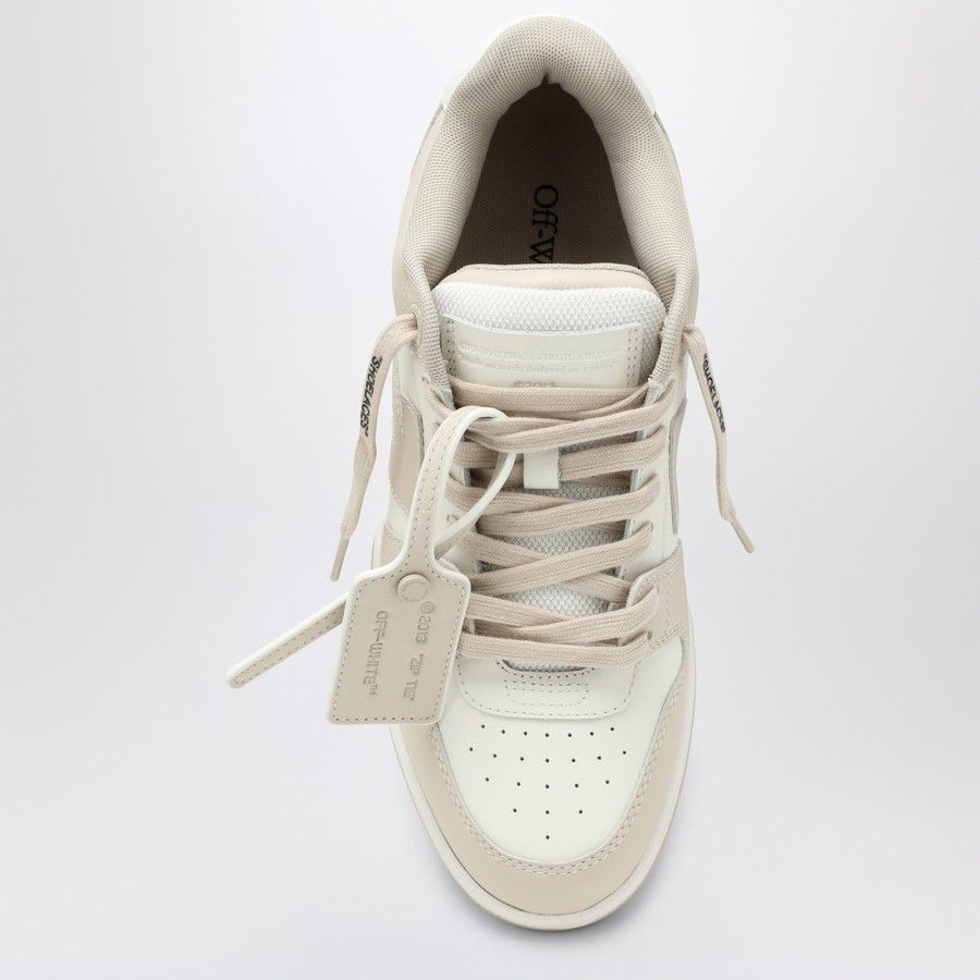Off-White o1d2blof0924 Out Of Office Sneaker in White & Beige Size US 10 / IT 40 - 3 Thumbnail