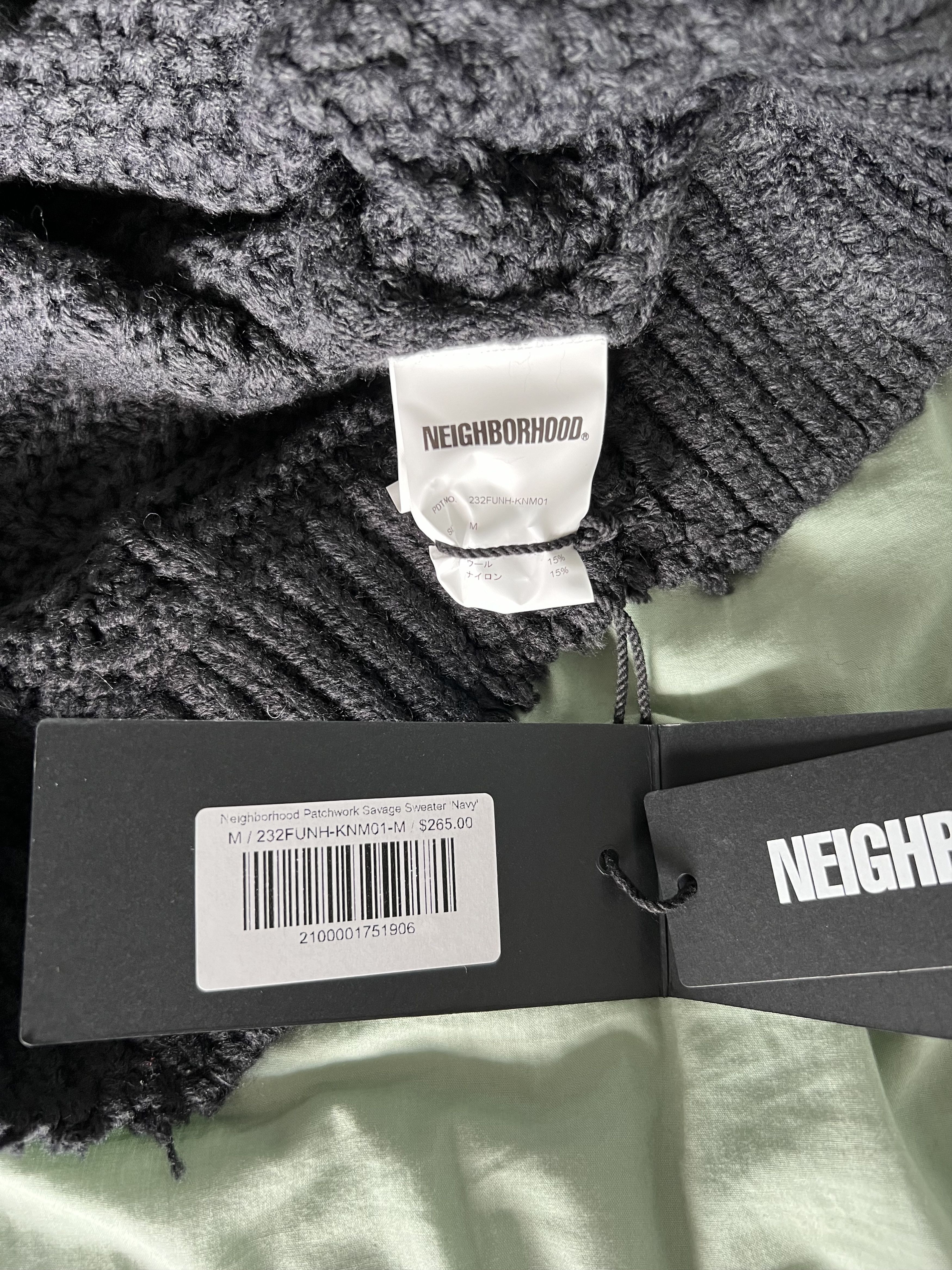 Neighborhood Neighborhood Patchwork Savage Sweater in Black Size US M / EU 48-50 / 2 - 8 Thumbnail