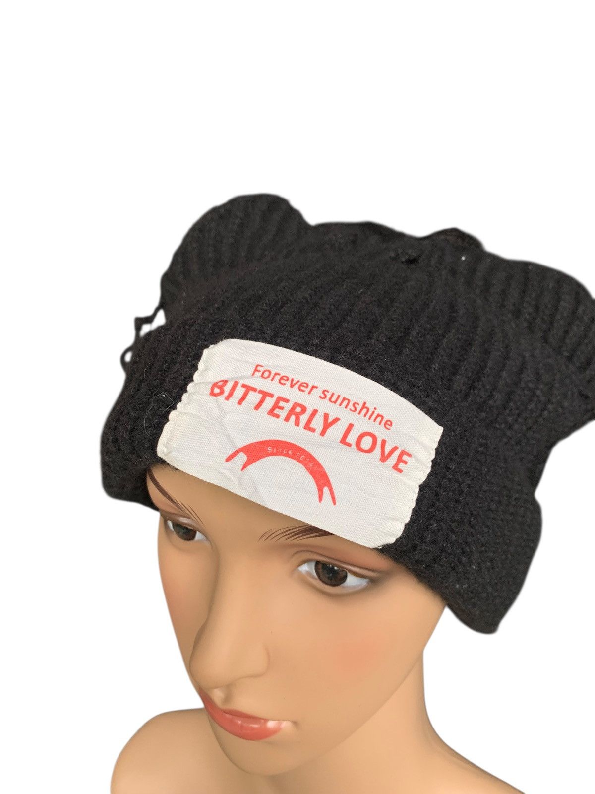 Designer × Japanese Brand × Kapital Cute Cartoon Cat Ear Wool Knitted Hat Size ONE SIZE - 4 Thumbnail
