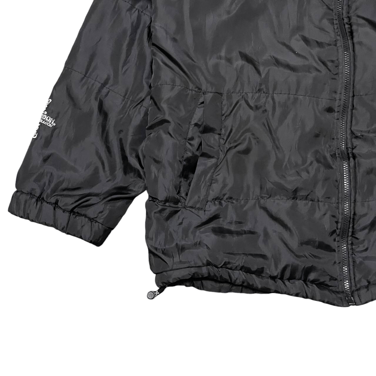 Dogtown Vtg Dogtown Black Dragon Puffer Fur Jacket Detachable Hood Size US L / EU 52-54 / 3 - 3 Thumbnail