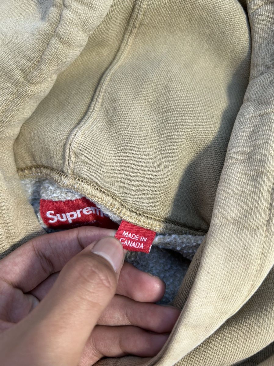 Supreme Supreme SS23 Overdye S Logo Khaki Hoodie Size US L / EU 52-54 / 3 - 6 Thumbnail