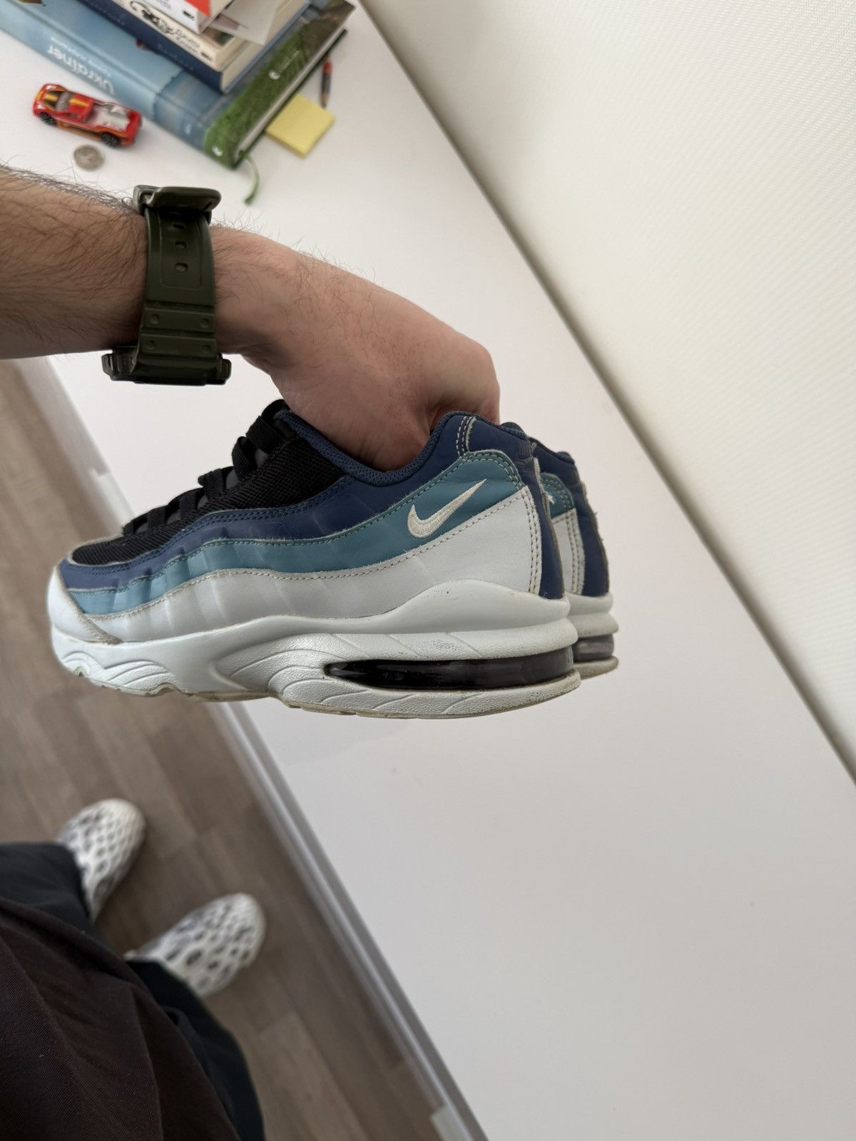 Nike Vintage Nike Air Max 95 Y2K Rare Drill Sk8 Ocean Sneakers Size US 7 / EU 40 - 9 Thumbnail