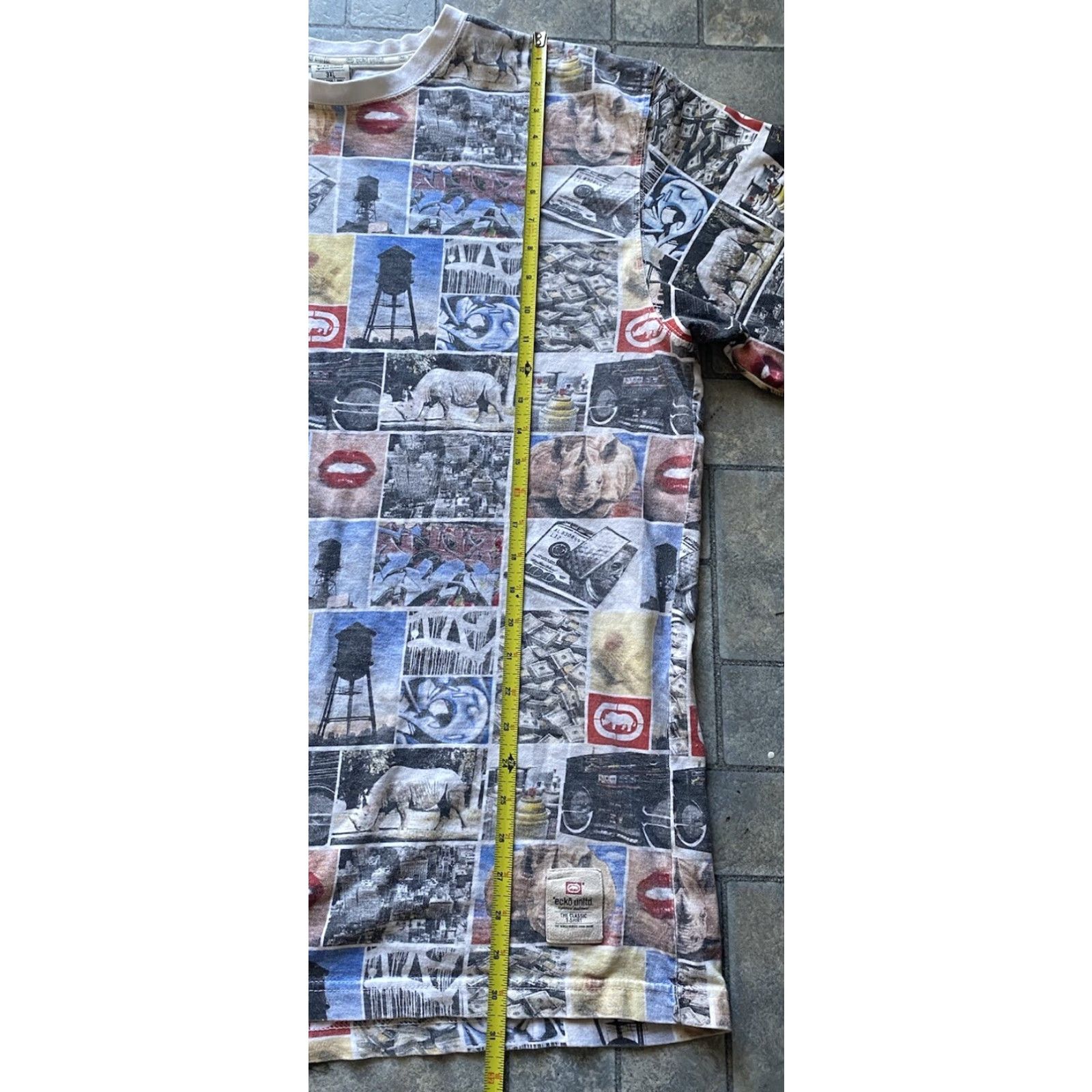 Ecko Unltd. Ecko Unltd T-Shirt Men 3XL AOP All Over Print Multicolor Mens Shirt Size US XXL / EU 58 / 5 - 7 Thumbnail