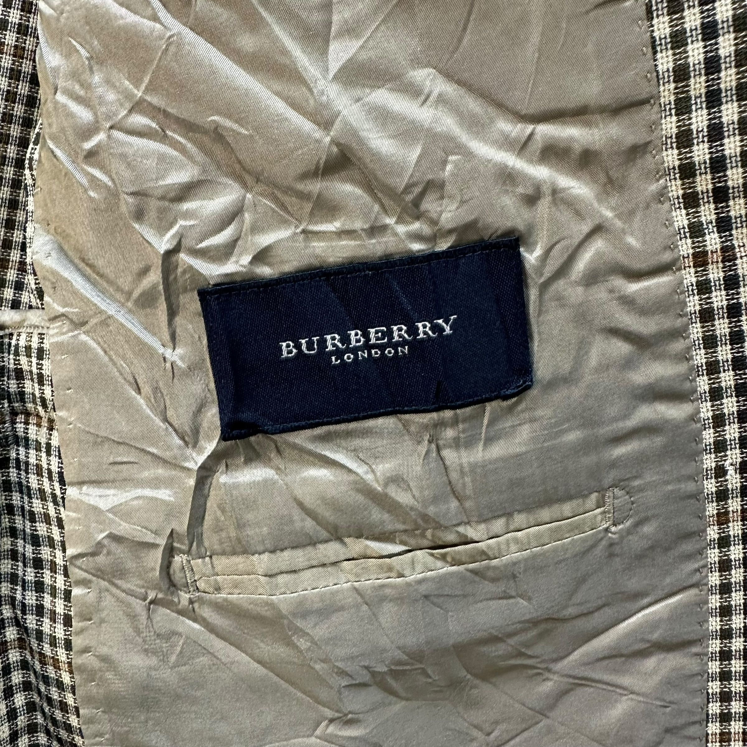 Burberry BURBERRY Small Check Wool Tailored Jacket Blazer #A73-1762 Size 40R - 8 Thumbnail