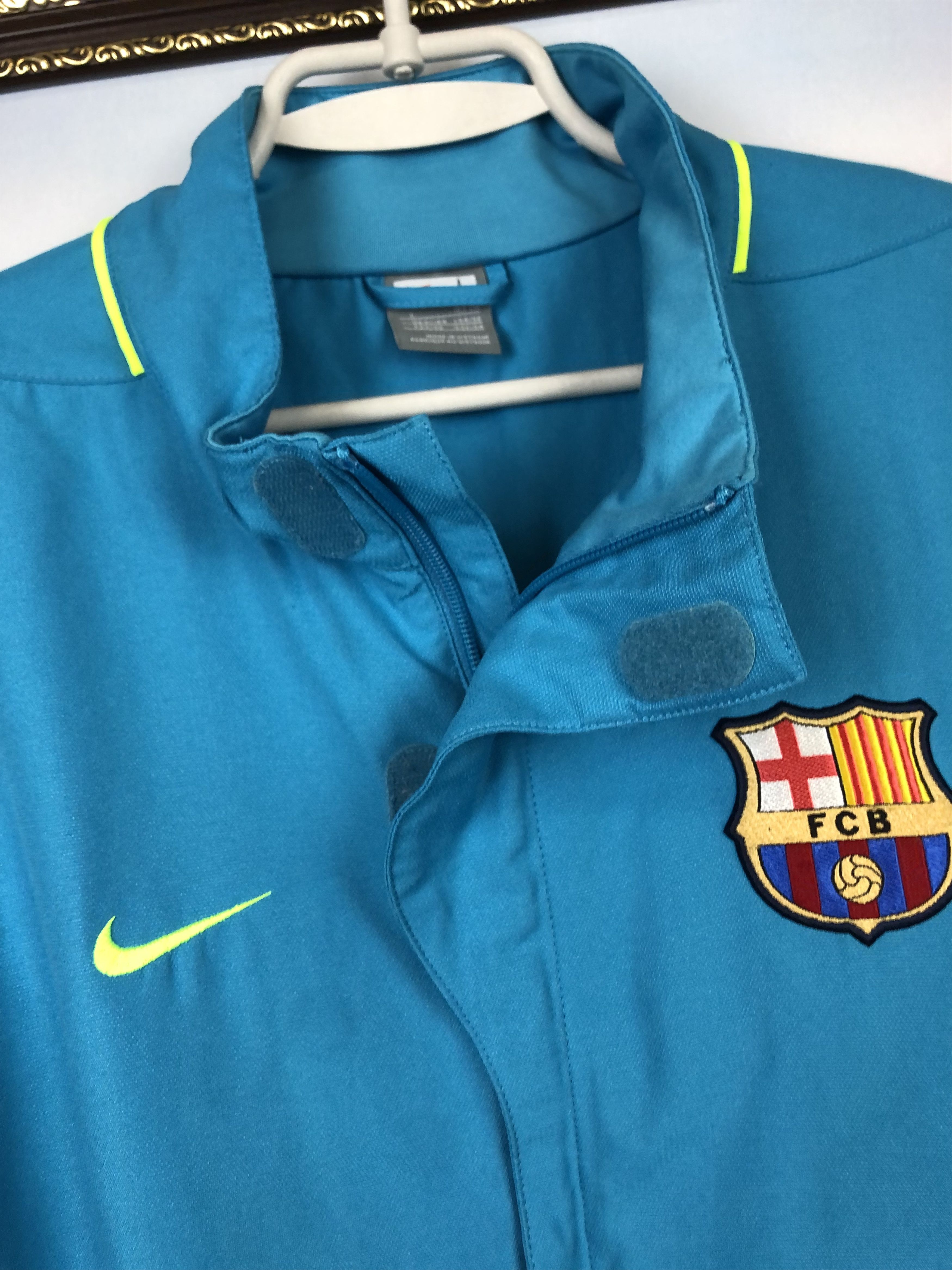 Nike Vintage Nike FC Barcelona Football Jacket Soccer Track Top Size US L / EU 52-54 / 3 - 3 Thumbnail
