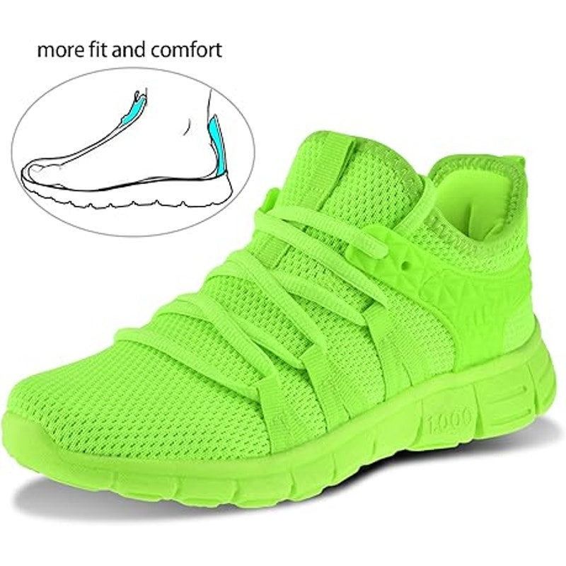 Other Inzcou Women’s Size 6 Neon Green Lightweight Athletic Shoes Size US 6 / IT 36 - 4 Thumbnail