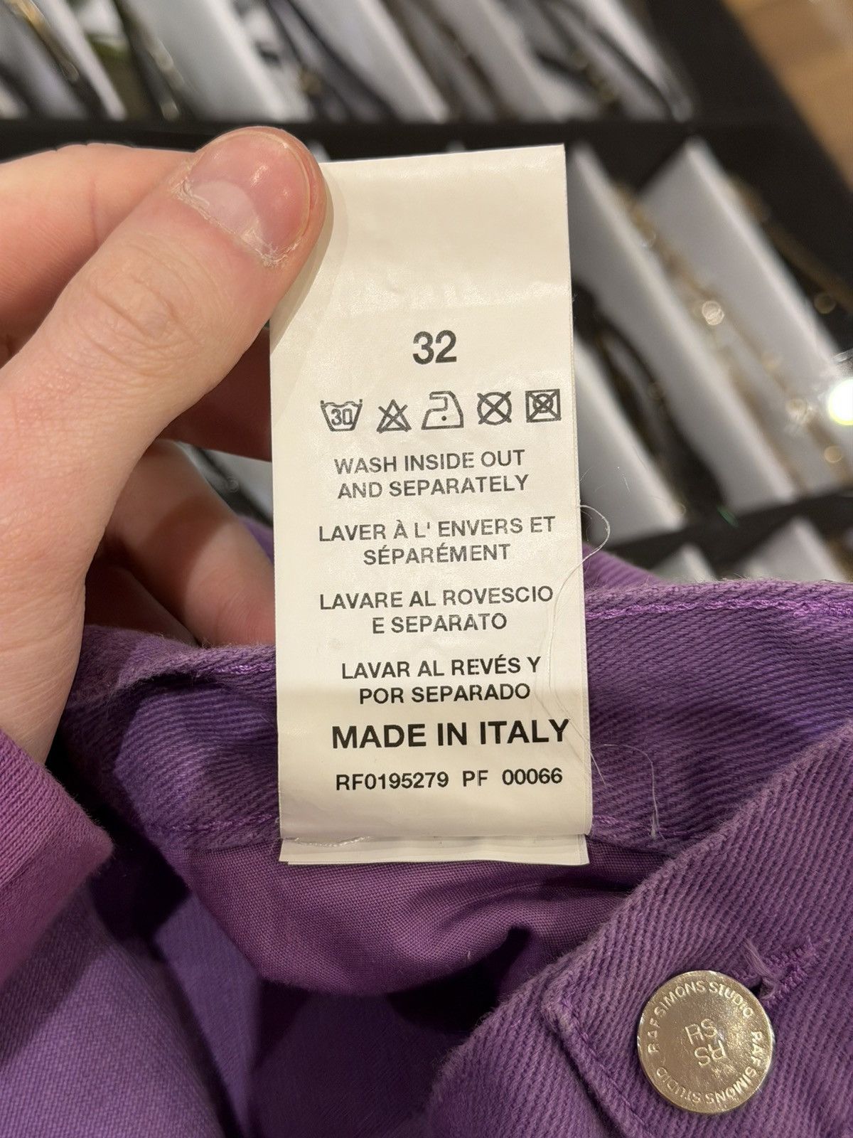 Raf Simons Raf Simons Straight Leg Denim - Purple Size US 32 / EU 48 - 6 Thumbnail