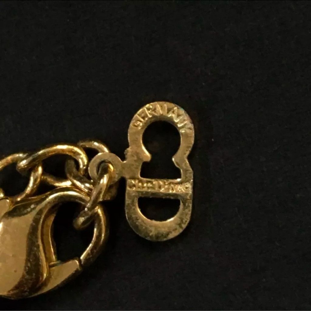 Dior Christian Dior gold perfume bottle necklace with Dior logo Size ONE SIZE - 3 Thumbnail