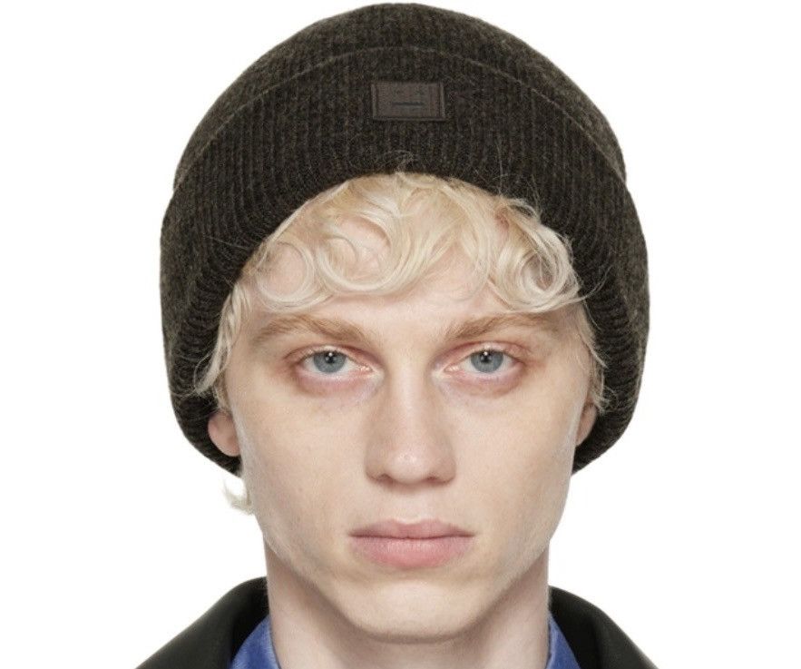 Acne Studios Acne studios grey brown ribbed beanie Size ONE SIZE - 1 Thumbnail