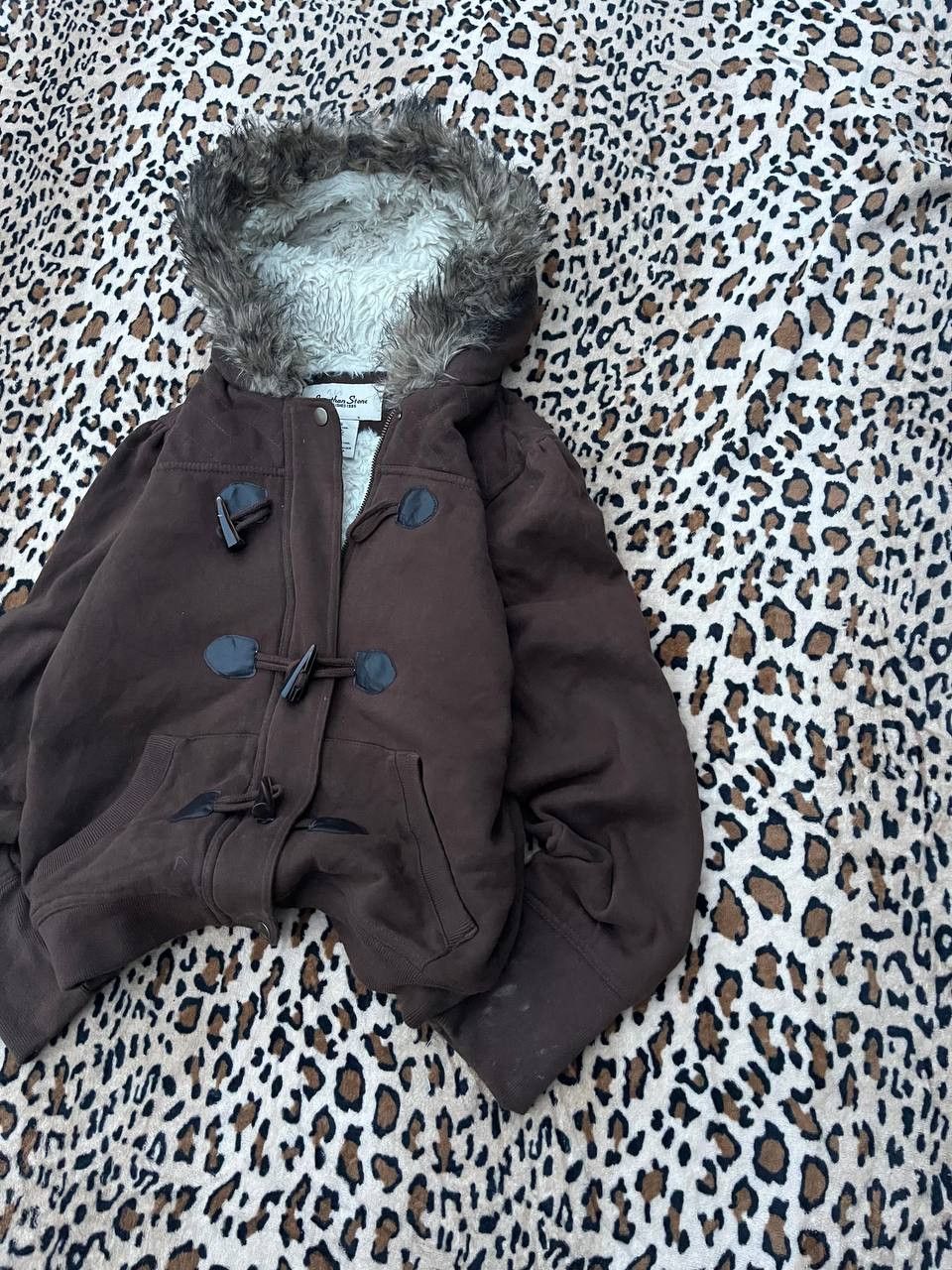 Japanese Brand Fur Fuzzy Brown If Six Was Nine Style Mohair Faded Hoodie Size M / US 6-8 / IT 42-44 - 2 Thumbnail