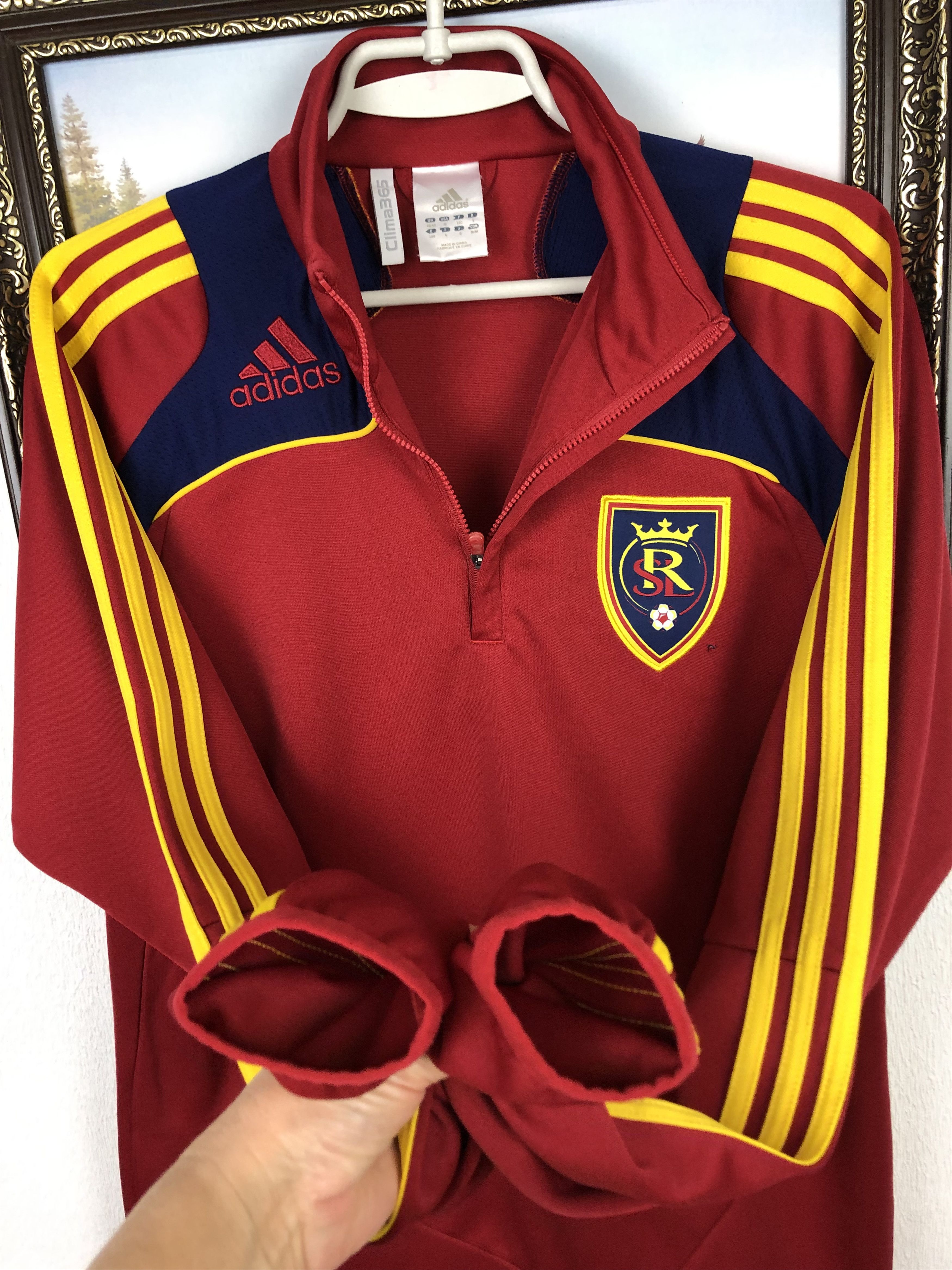 Adidas Vintage Adidas Real Salt Lake football Jacket Soccer Top Size US M / EU 48-50 / 2 - 6 Thumbnail