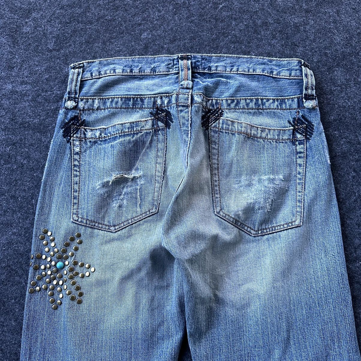 Japanese Brand Fudge Regular Distressed Denim W33 D653 Size US 33 - 4 Thumbnail