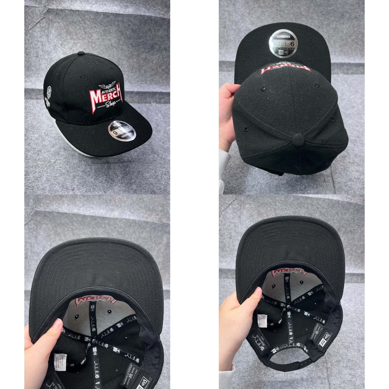 New Era New Era Hat Snap Back Adult One Size Black Poly 9Fifty Size ONE SIZE - 8 Thumbnail