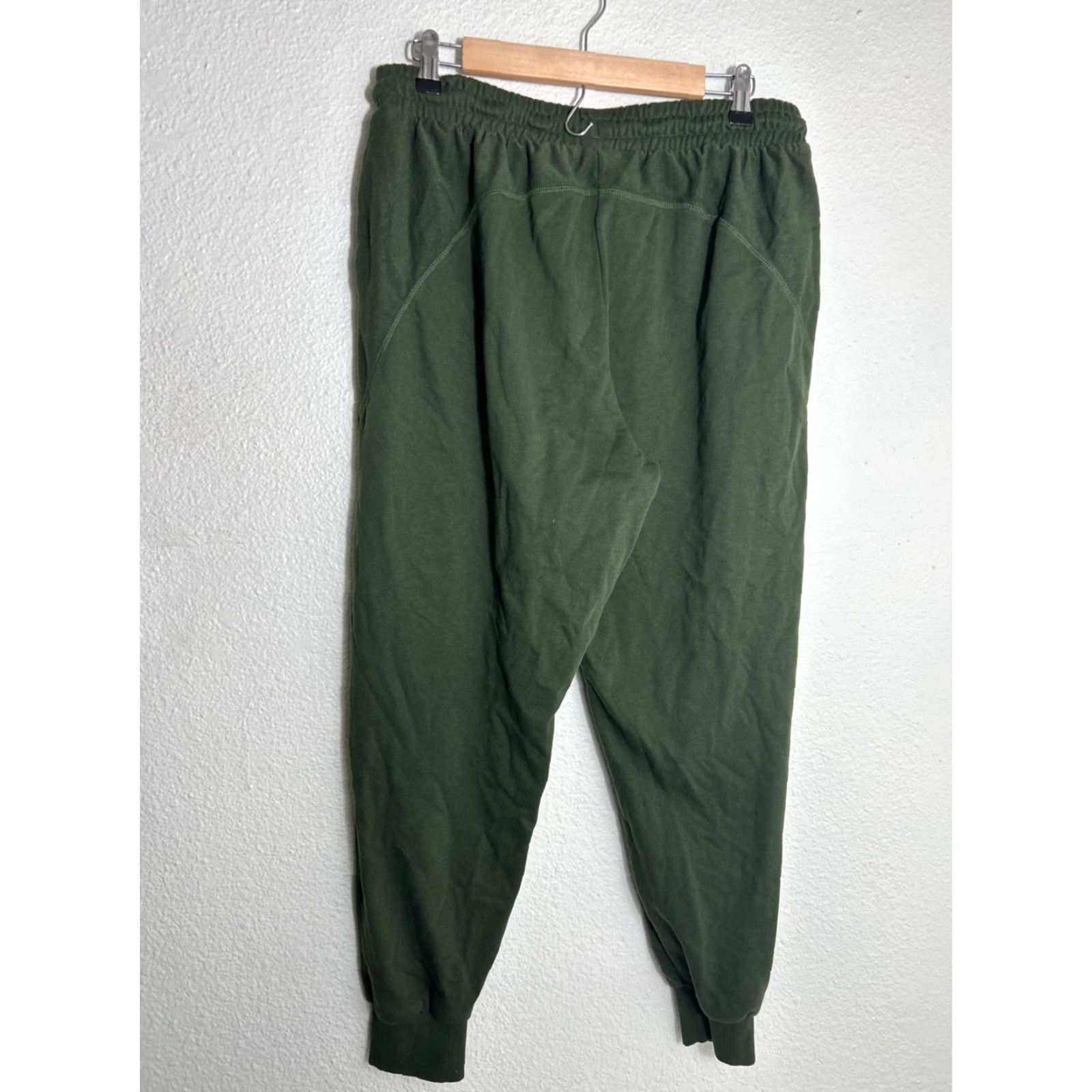 Gymshark GymShark Joggers Mens Large Green Sweatpants Track Workout Stretch Drawstring Pants Athletic Size US 33 - 7 Thumbnail