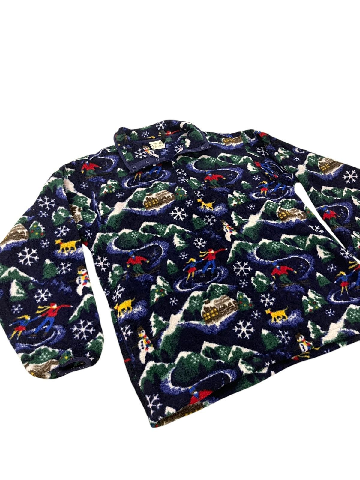 L.L. Bean Vtg L.L. Bean Fleece Snap T Pullover Ski 5🟩9 Size US M / EU 48-50 / 2 - 2 Thumbnail