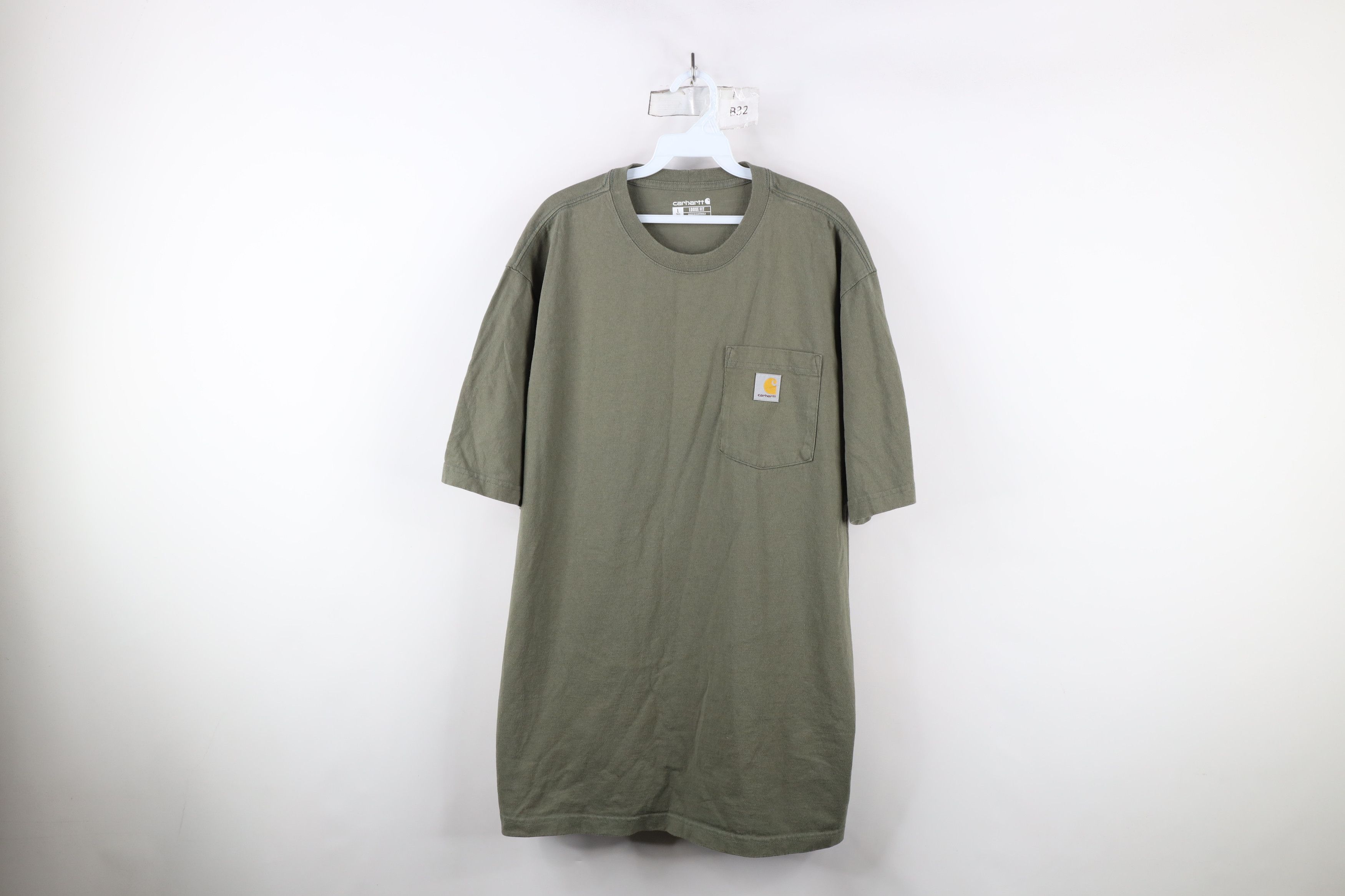 Carhartt × Vintage Vintage Y2K Carhartt Spell Loose Fit Pocket T-Shirt Green Size US L / EU 52-54 / 3 - 1 Thumbnail
