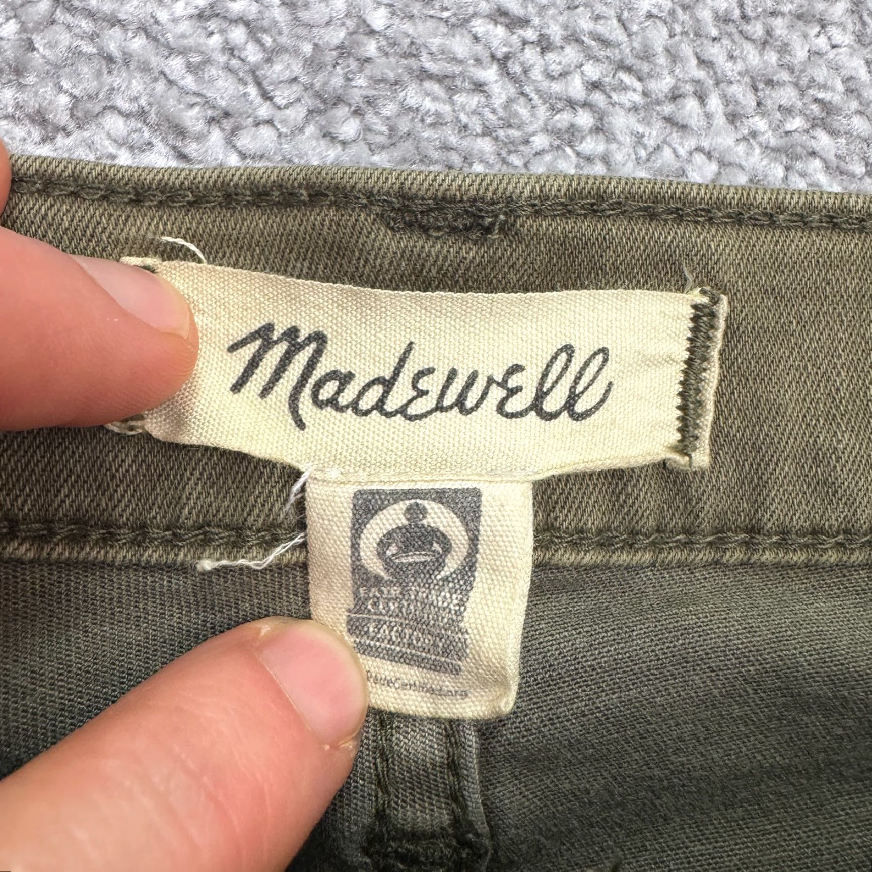 Madewell Madewell Jeans 10" High Rise Skinny Denim Womens 26 Olive Green Stretch Casual City Grunge Outdoor Size 26" / US 2 / IT 38 - 7 Thumbnail