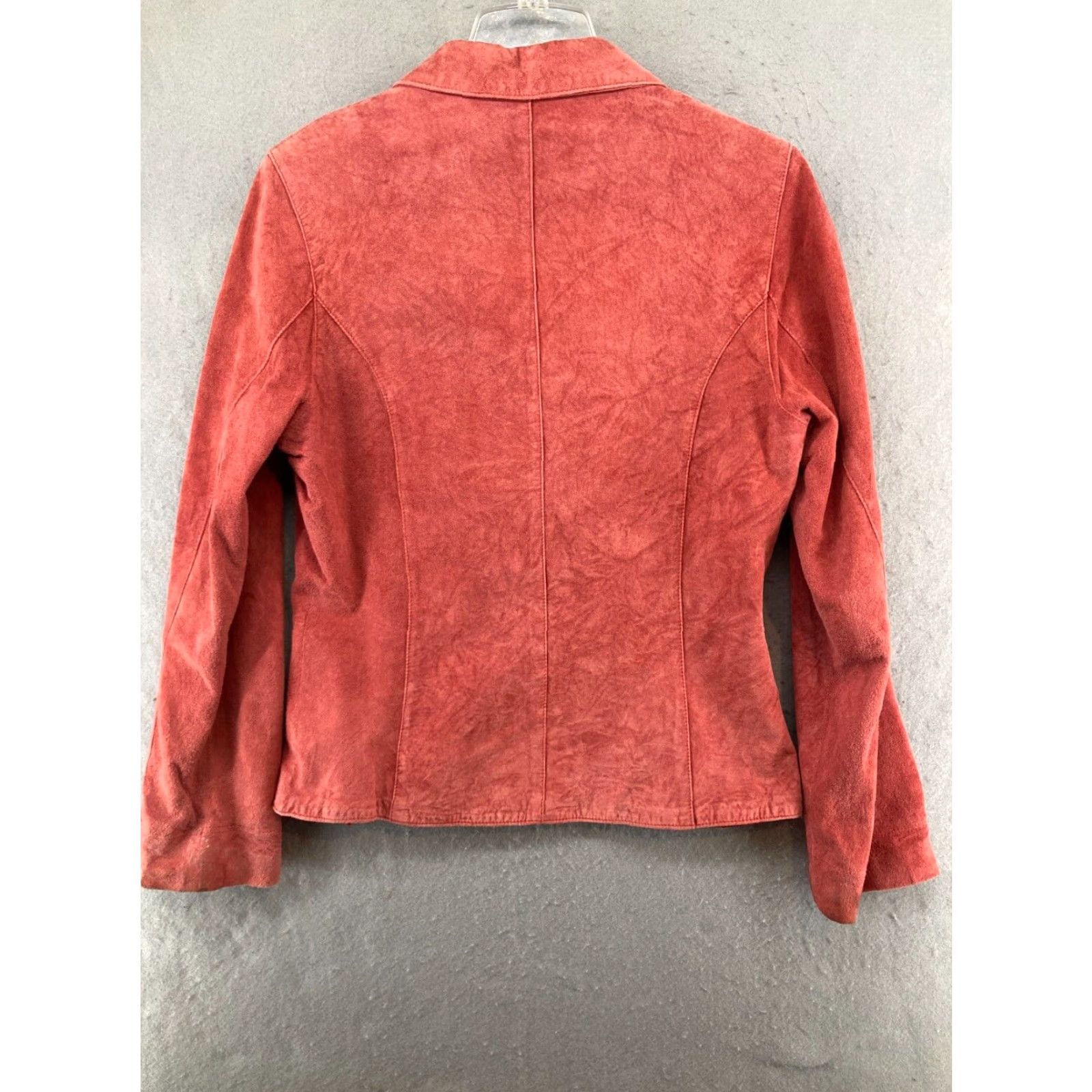Vintage Leather Jacket Womens Medium Red Button Up 90s Vintage? Size M / US 6-8 / IT 42-44 - 7 Thumbnail