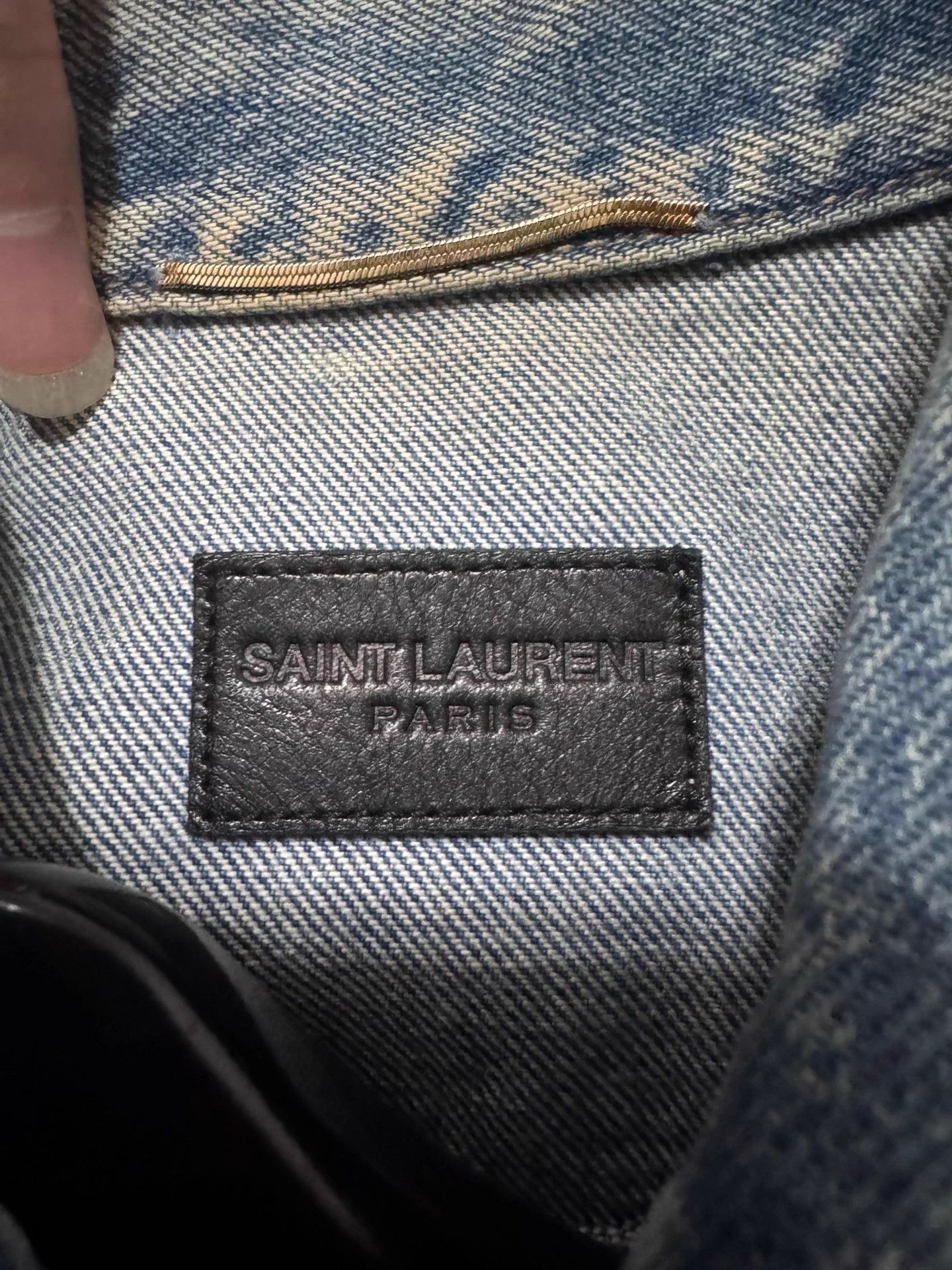Saint Laurent Paris Authentic Saint Laurent SLP16FW Light BlueDenim Jacket Size S / US 4 / IT 40 - 6 Thumbnail