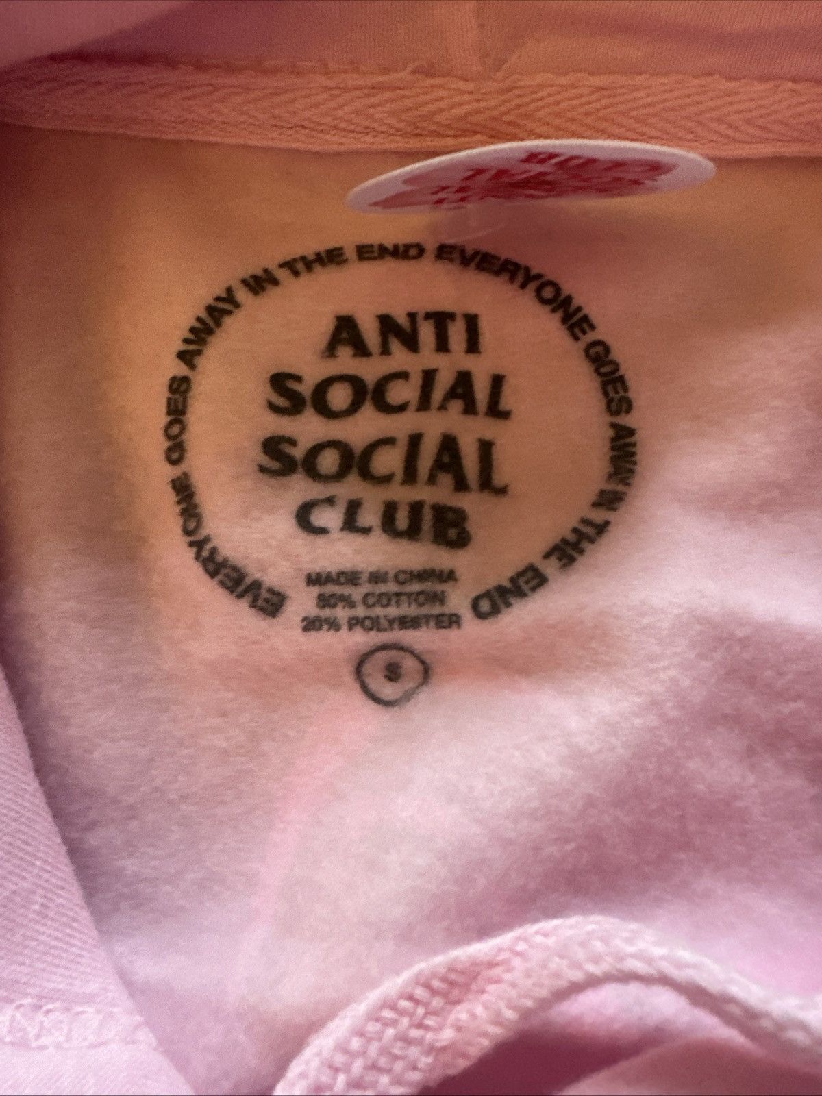 Anti Social Social Club Anti Social Social Club Eyelash Hoodie Pink/Purple Logo (S) Size US S / EU 44-46 / 1 - 4 Thumbnail