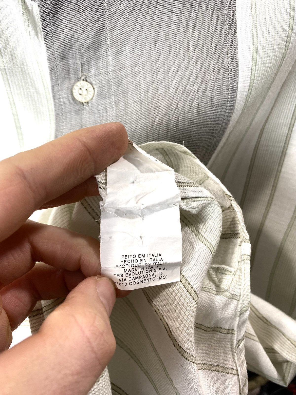 Trussardi Rare! Vintage Trussardi Jeans Linen Shirt Cotton Size US XL / EU 56 / 4 - 8 Thumbnail