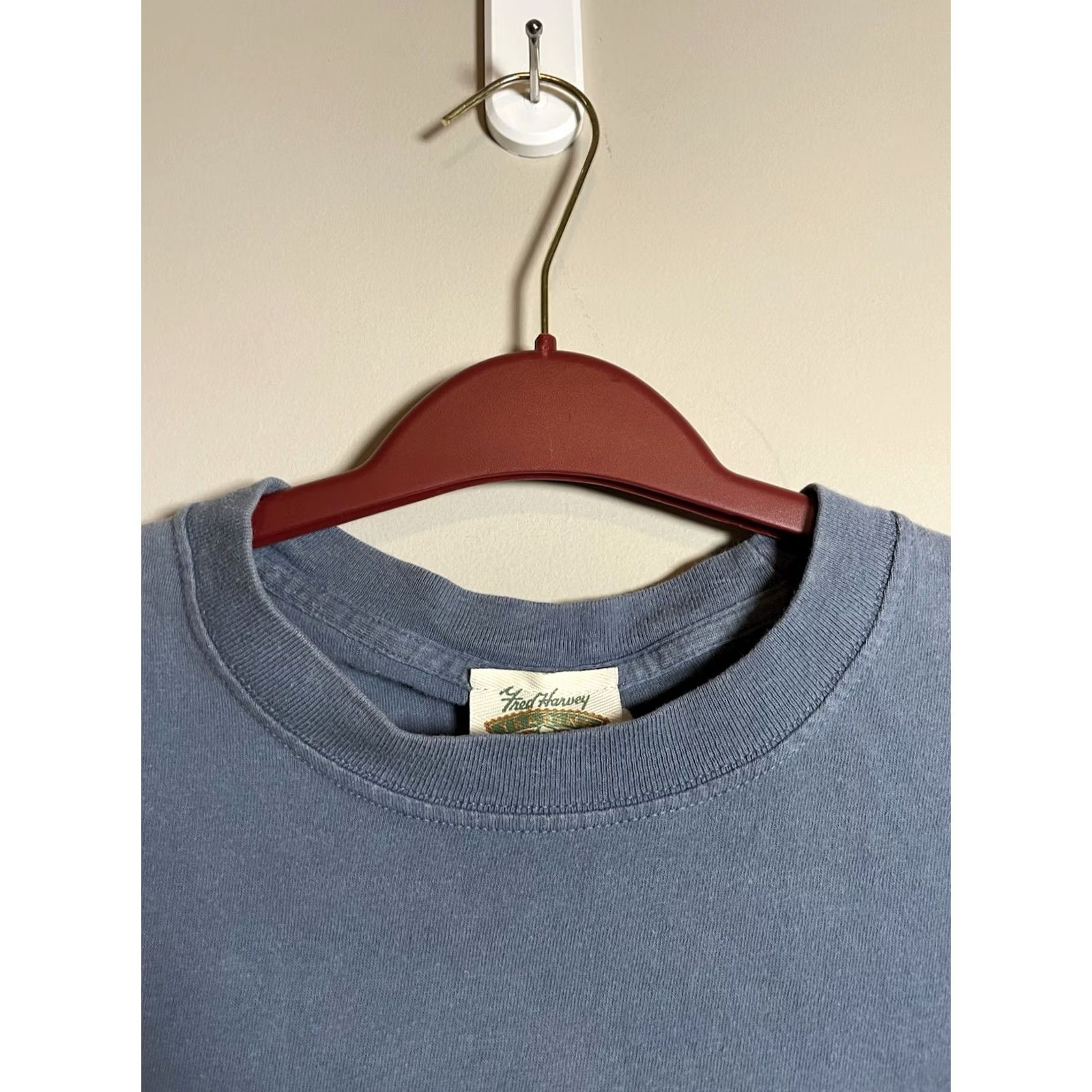 FRED Vintage Fred Harvey Trading Co Shirt Mens M Blue Yellowstone National Park (C511) 90s, Nature, USA, Grand Canyon Size US M / EU 48-50 / 2 - 3 Thumbnail