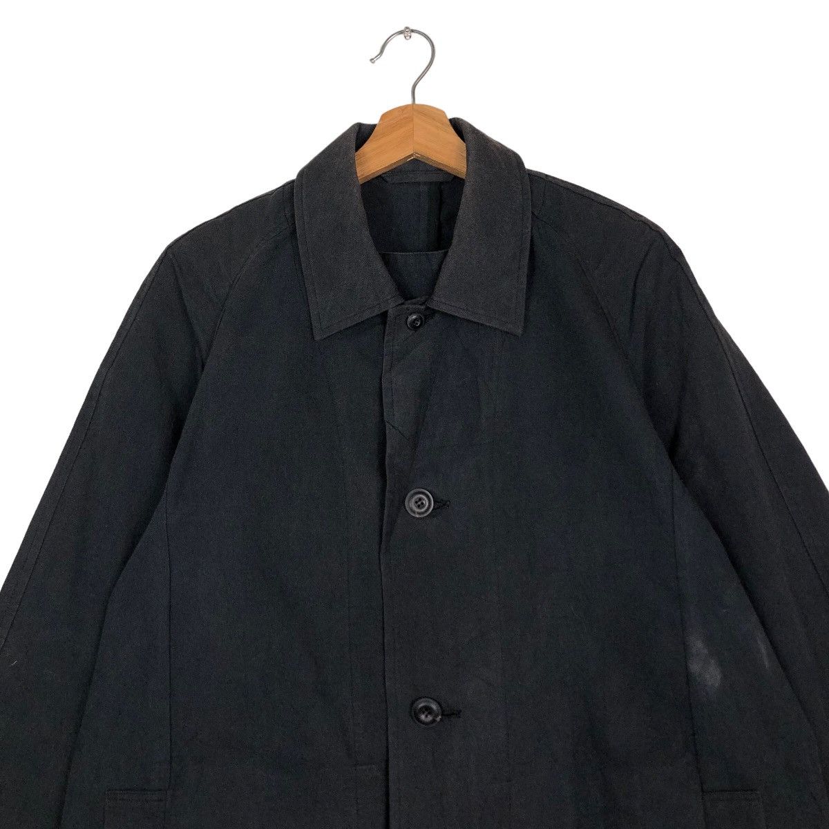 Issey Miyake 🔥Rich Black Long Fly Coats Jacket The Hinoki Japan Size US M / EU 48-50 / 2 - 3 Thumbnail