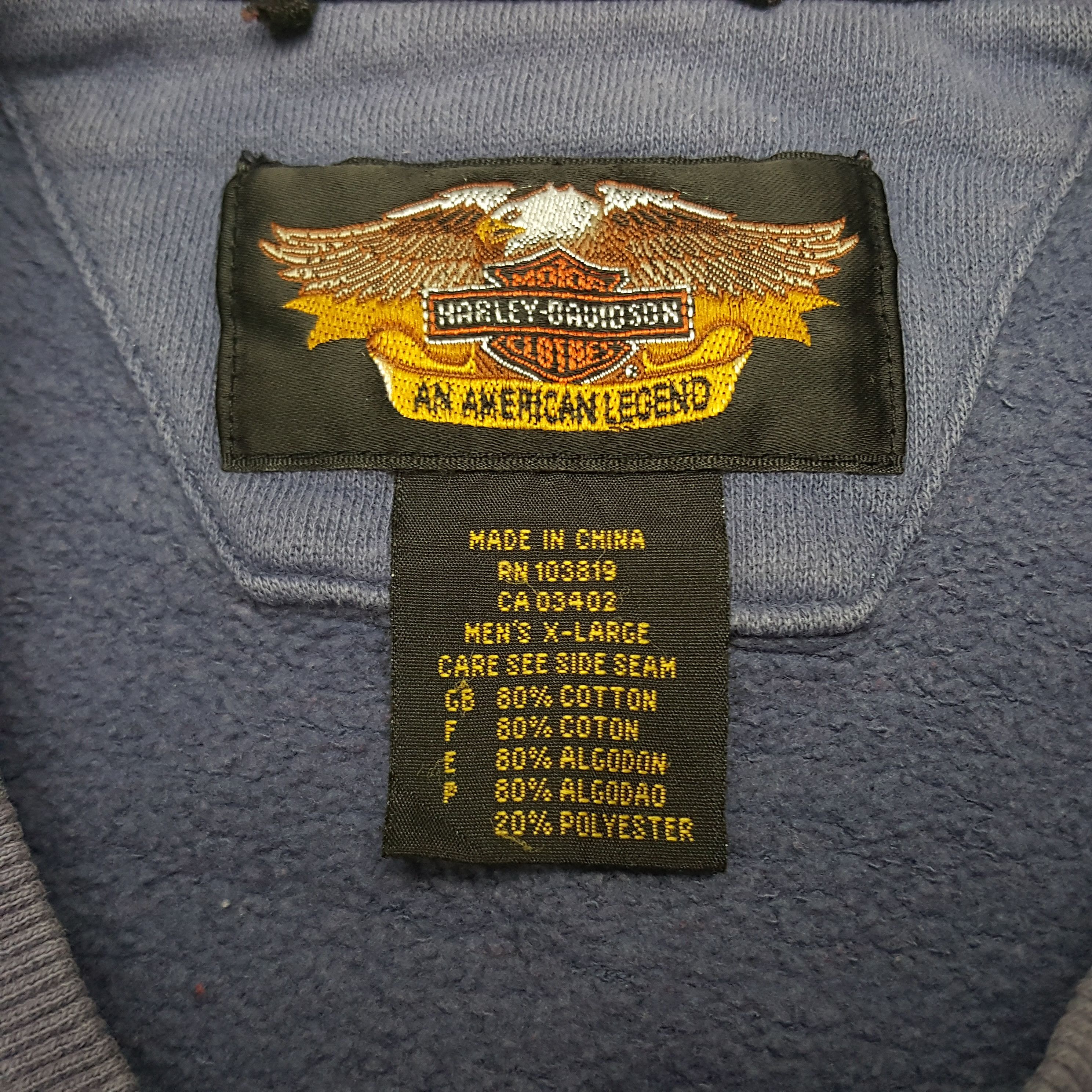 Harley Davidson × Vintage Vintage Harley Davidson Sweatshirt Size US XL / EU 56 / 4 - 5 Thumbnail