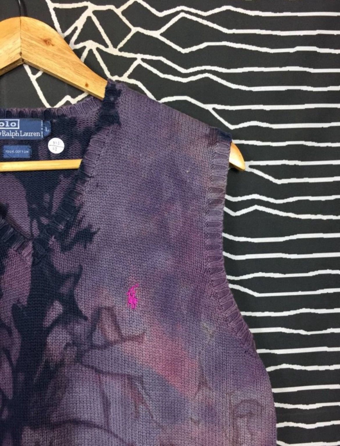 Polo Ralph Lauren Distressed Cropped Fit Knit Sweater Vest Size US L / EU 52-54 / 3 - 4 Thumbnail