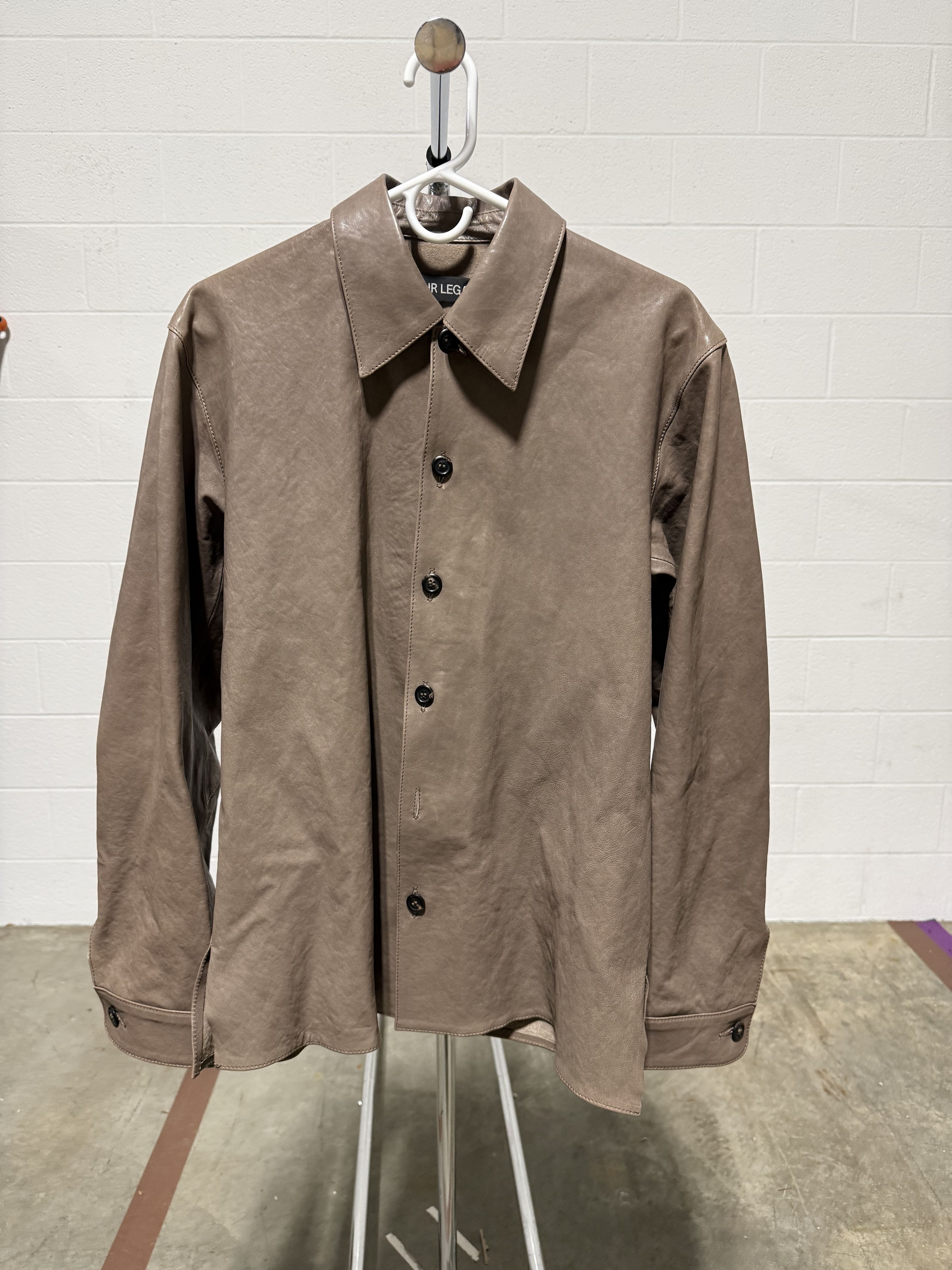 Our Legacy Our Legacy Welding Shirt '70S Grey Velvet Lamb Skin' Size US S / EU 44-46 / 1 - 1 Thumbnail