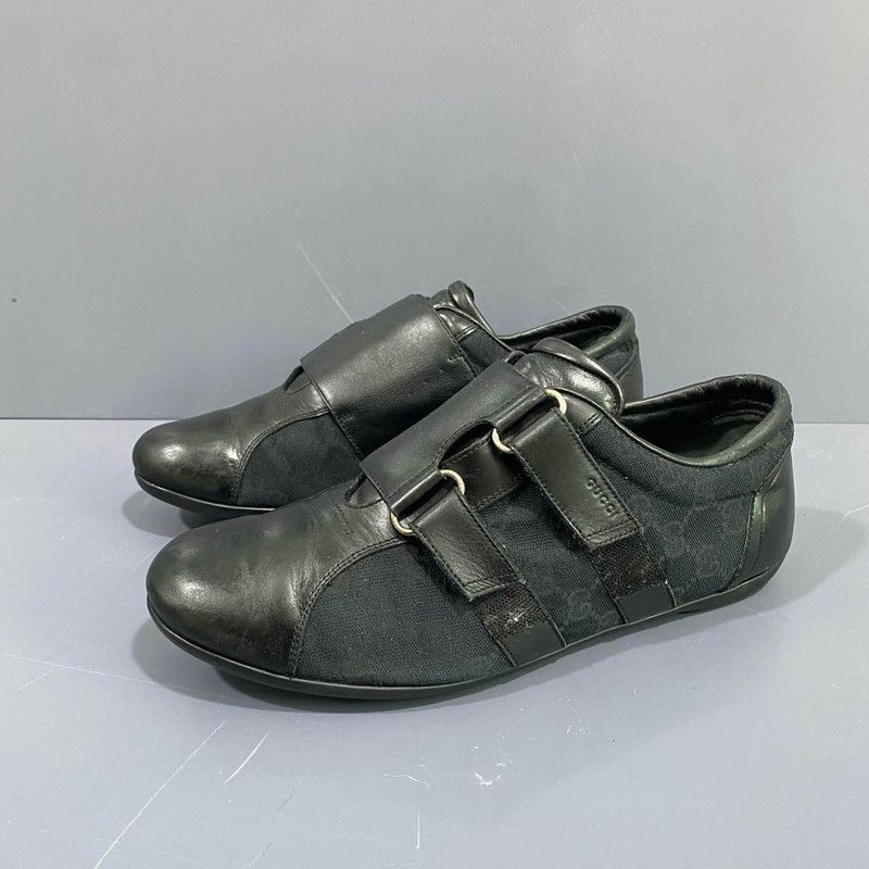 Gucci Gucci Casual Black Canvas Sneakers Size US 8.5 / EU 41-42 - 1 Thumbnail